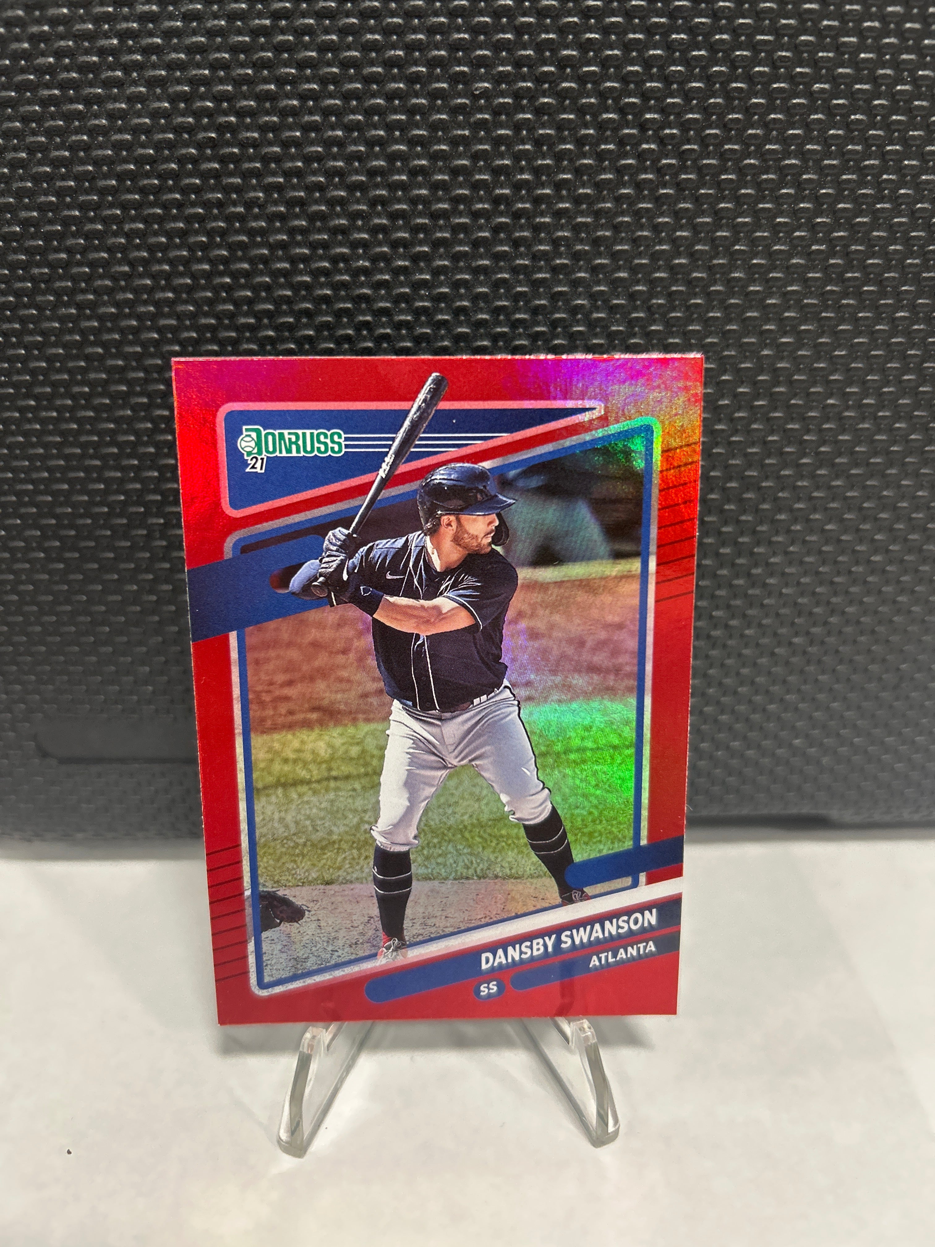 2021 Donruss Red Holo DANSBY SWANSON #66 Short Print Braves  bb31