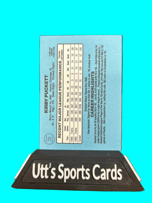 1986 Donruss #72 Kirby Puckett Near Mint or Better