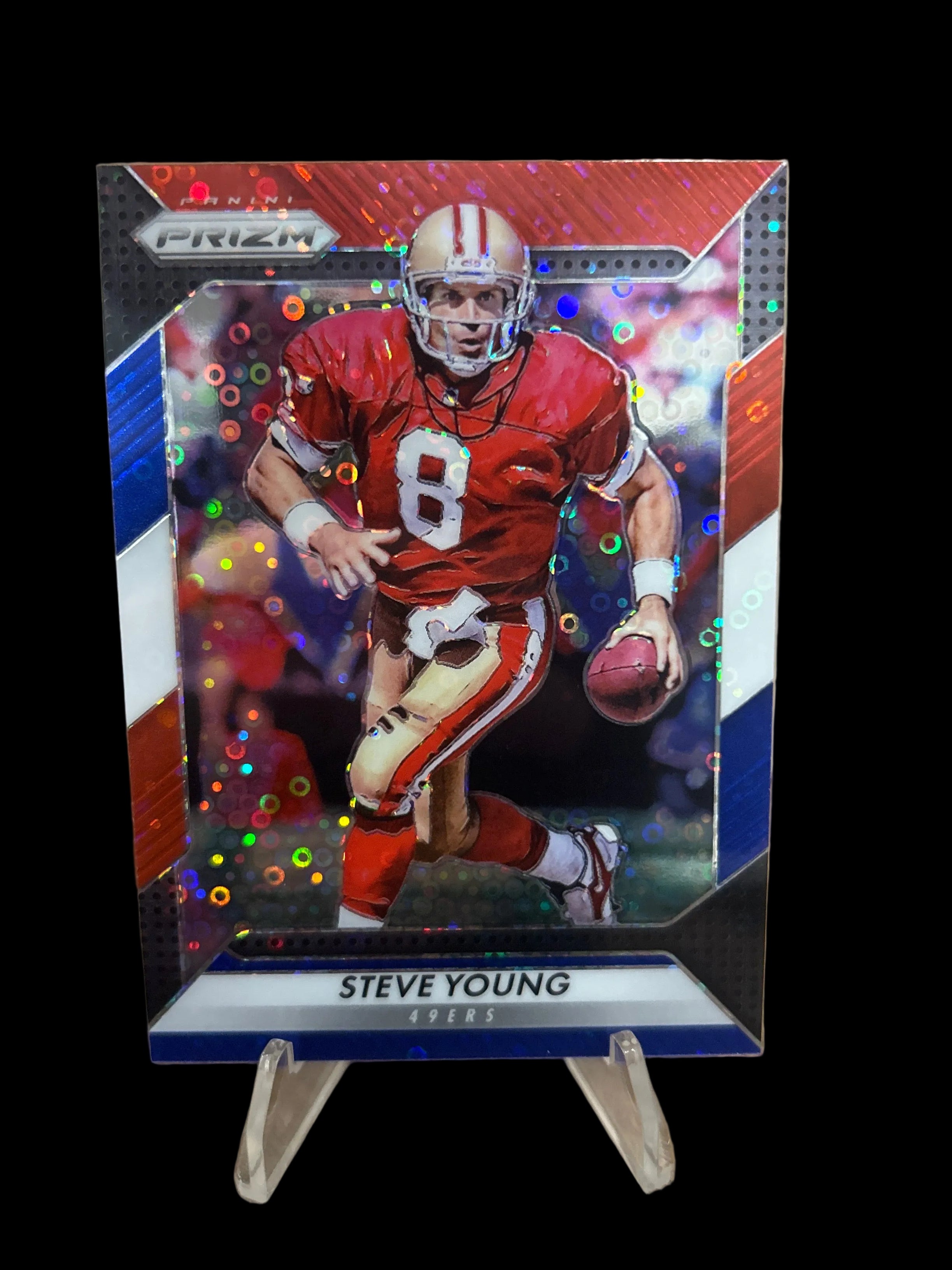 Steve Young 2016 Panini Prizm Red White & Blue Disco Prizm #105 HOF SF 49ers