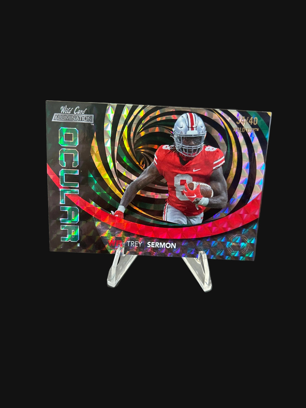 2021 Wild Card Alumination Ocular Trey Sermon #OC-21 Green /40 Ohio State