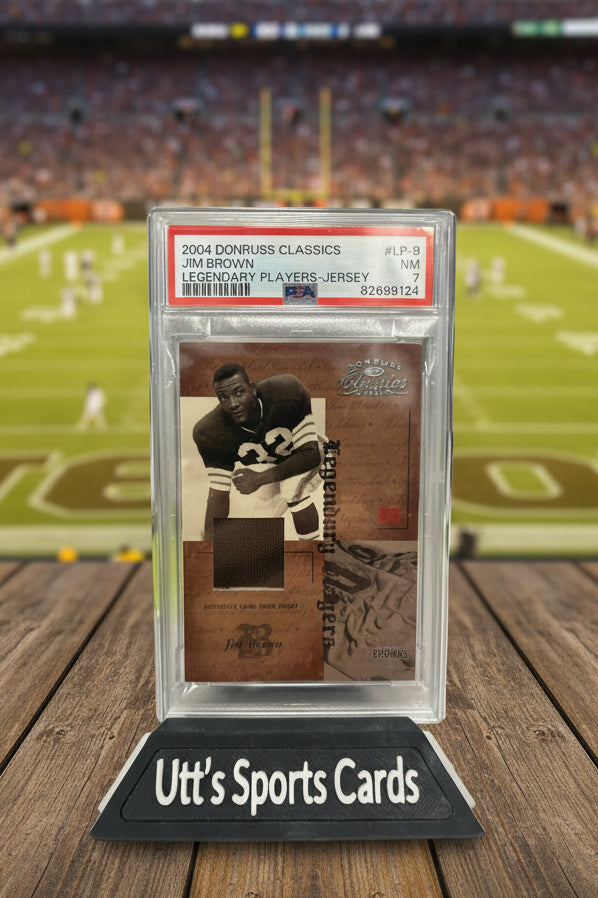 2004 Donruss Classics - Legendary Players Jim Brown #LP-9 Jersey 1/100 (MEM)