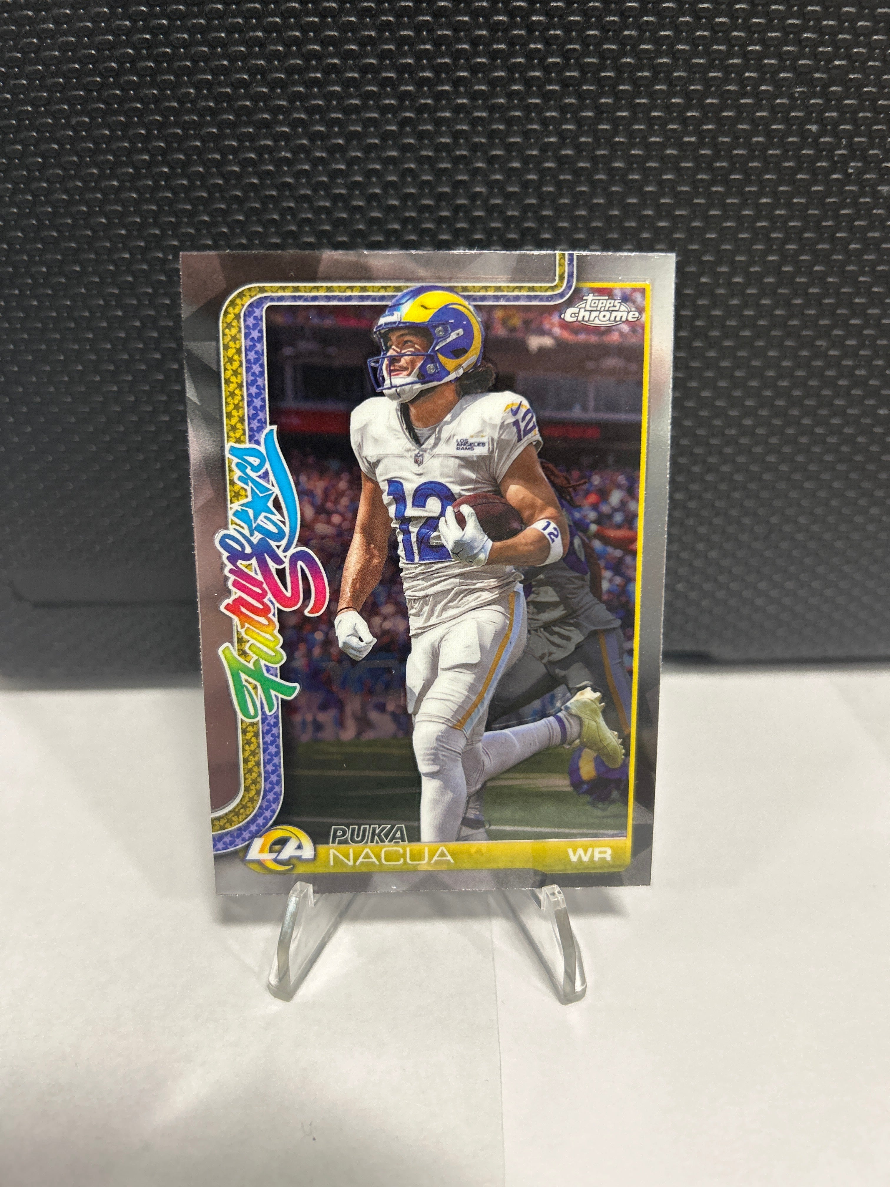 Topps 2025 Chrome Puka Nacua Future Stars Insert FS-23 Los Angeles Rams