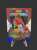 2022 Panini Prizm - Tier II Brandon Marsh #170 Red White & Blue Prizm (RC)
