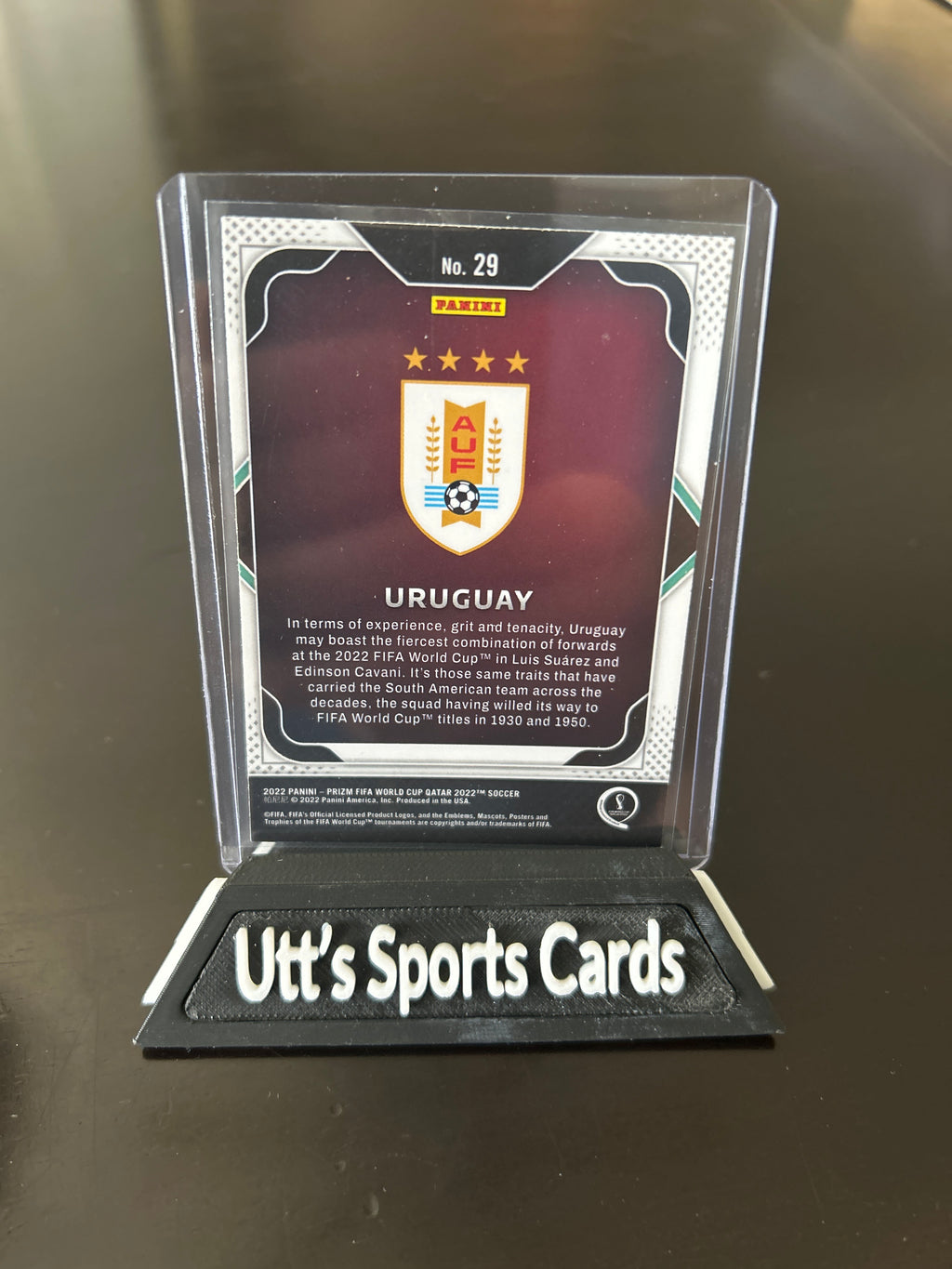 2022 Panini Prizm World Cup Team Badges Uruguay