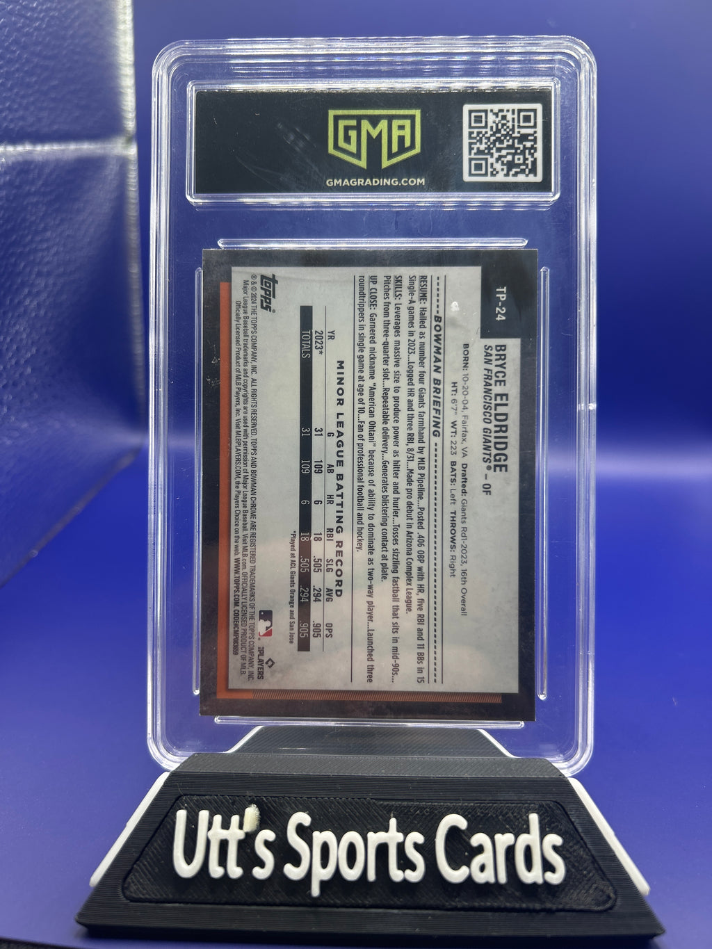 2024 Bowman Chrome NSCC SILVER PACK National Convention Bryce Eldridge #TP-24