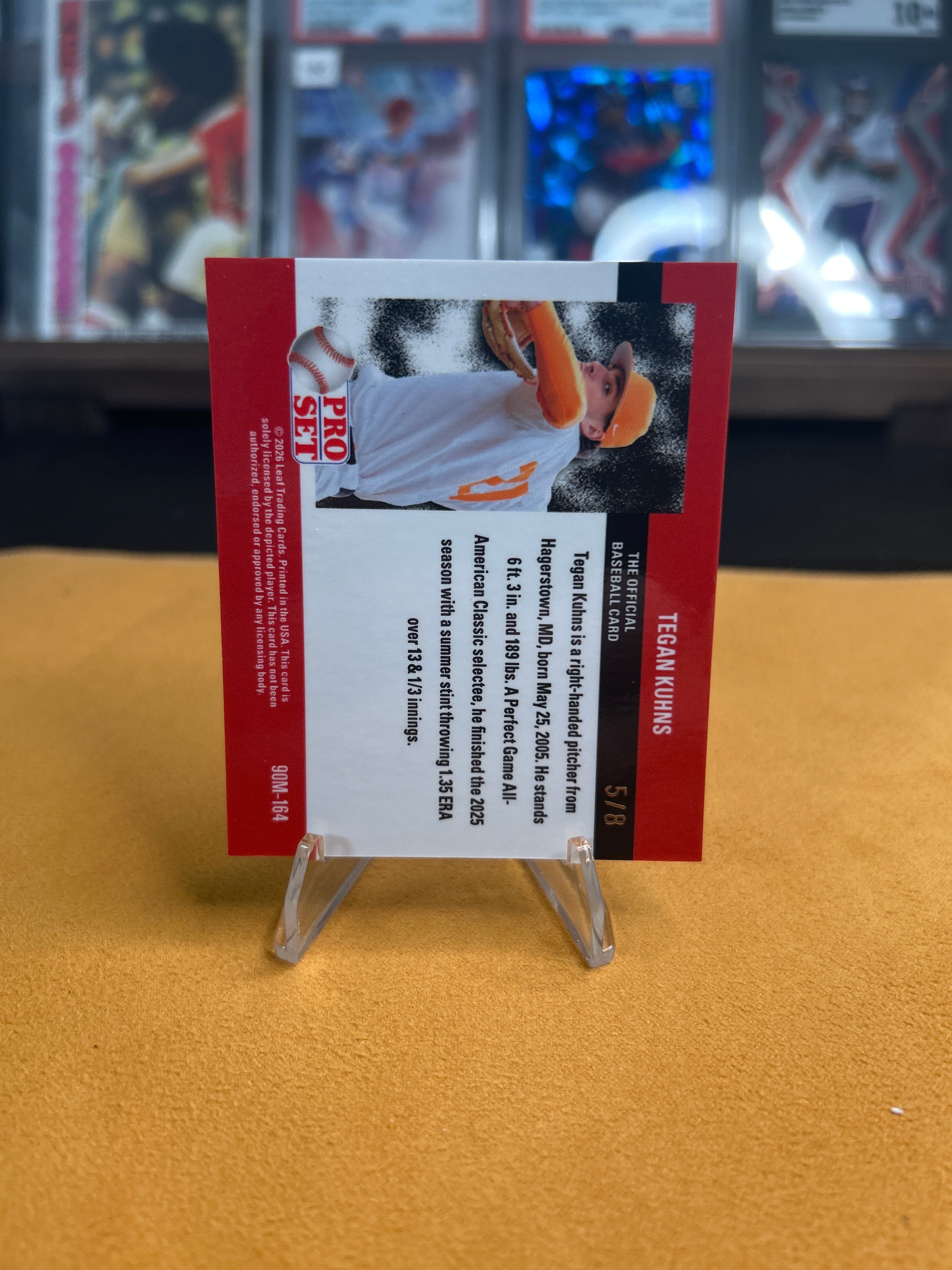 Tegan Kuhns — 2026 Pro Set Prospects Mini #90M-164 — 5/8