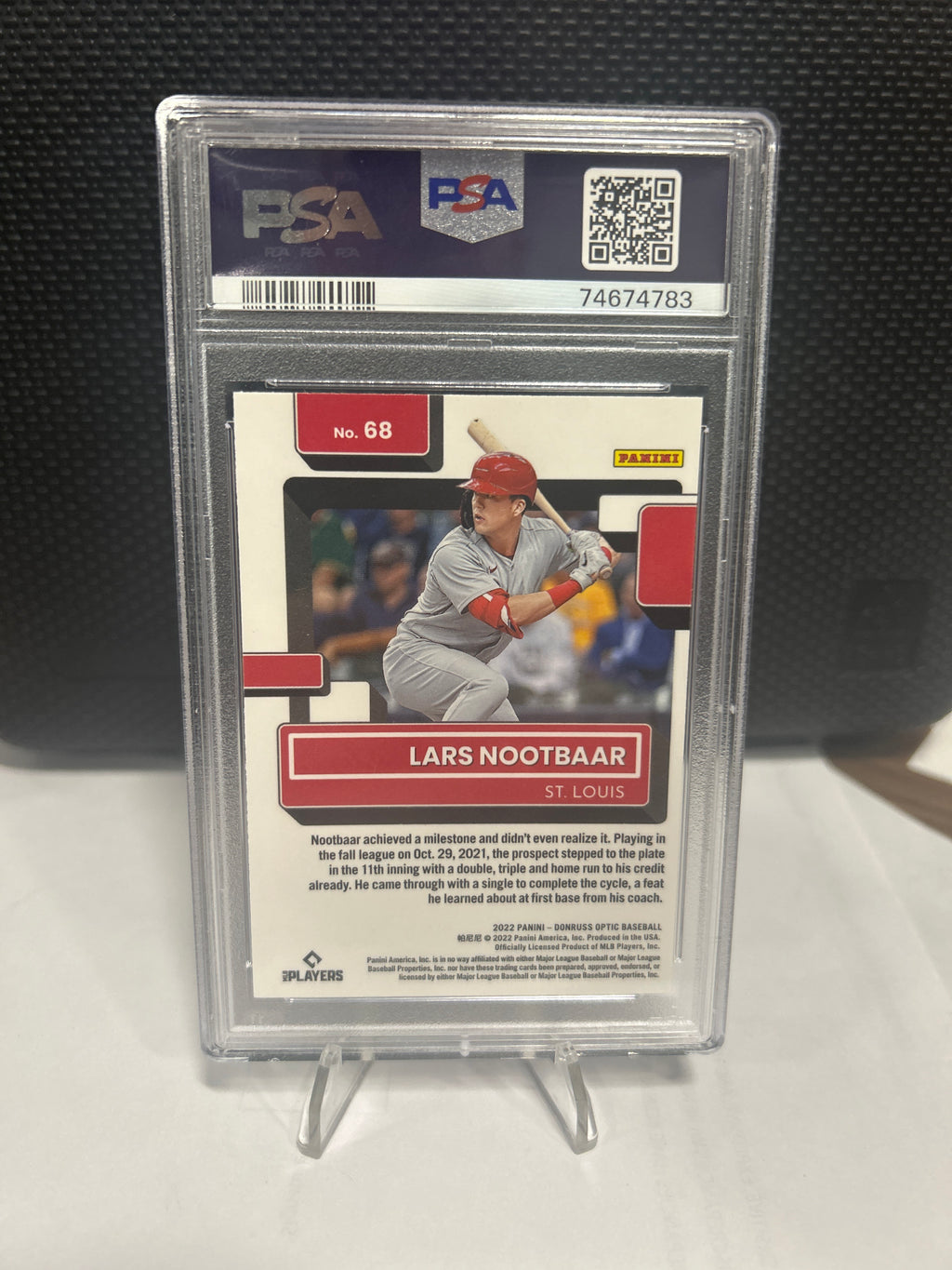 2022 Donruss Optic Lars Nootbaar #68 Halo Rated Rookie RC PSA 9 Cardinals