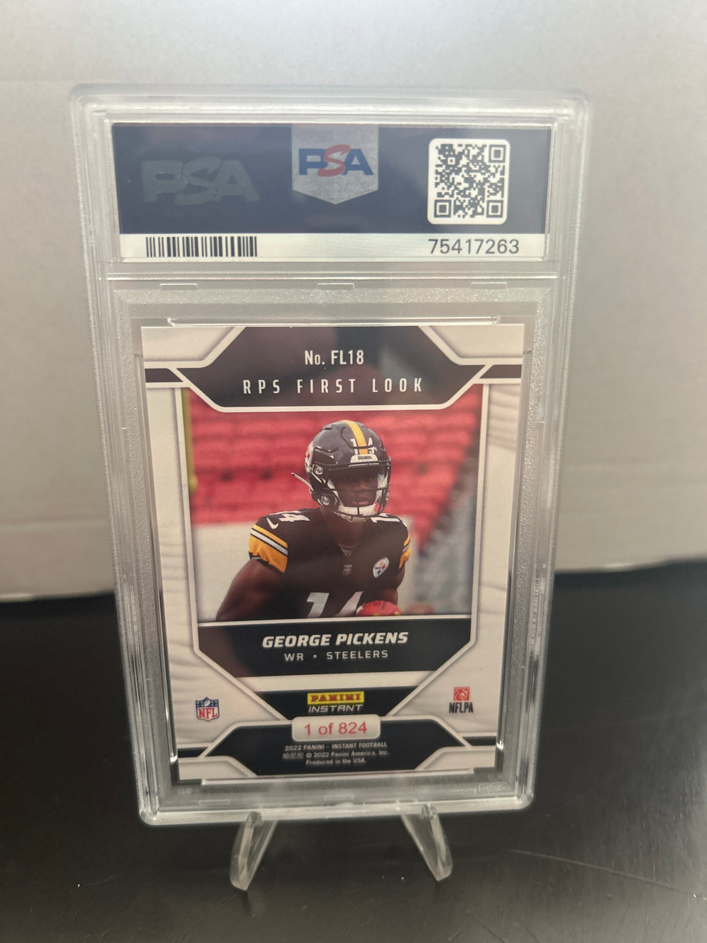 2022 Panini Instant  Rookie Premiere First Look - George Pickens #FL18 /824 (RC)