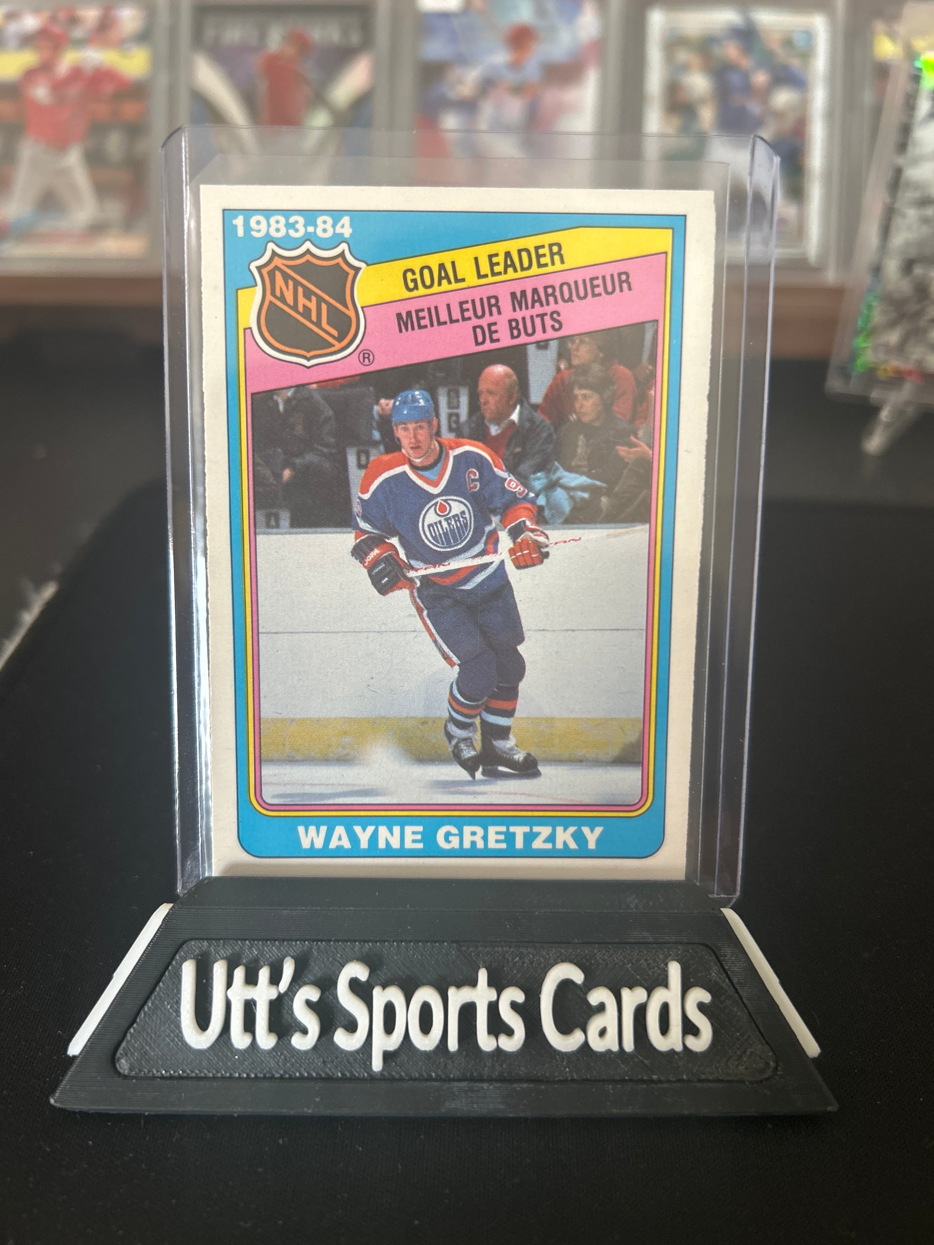 1984 O-Pee-Chee OPC #381 WAYNE GRETZKY Goals Leaders - NM-MINT