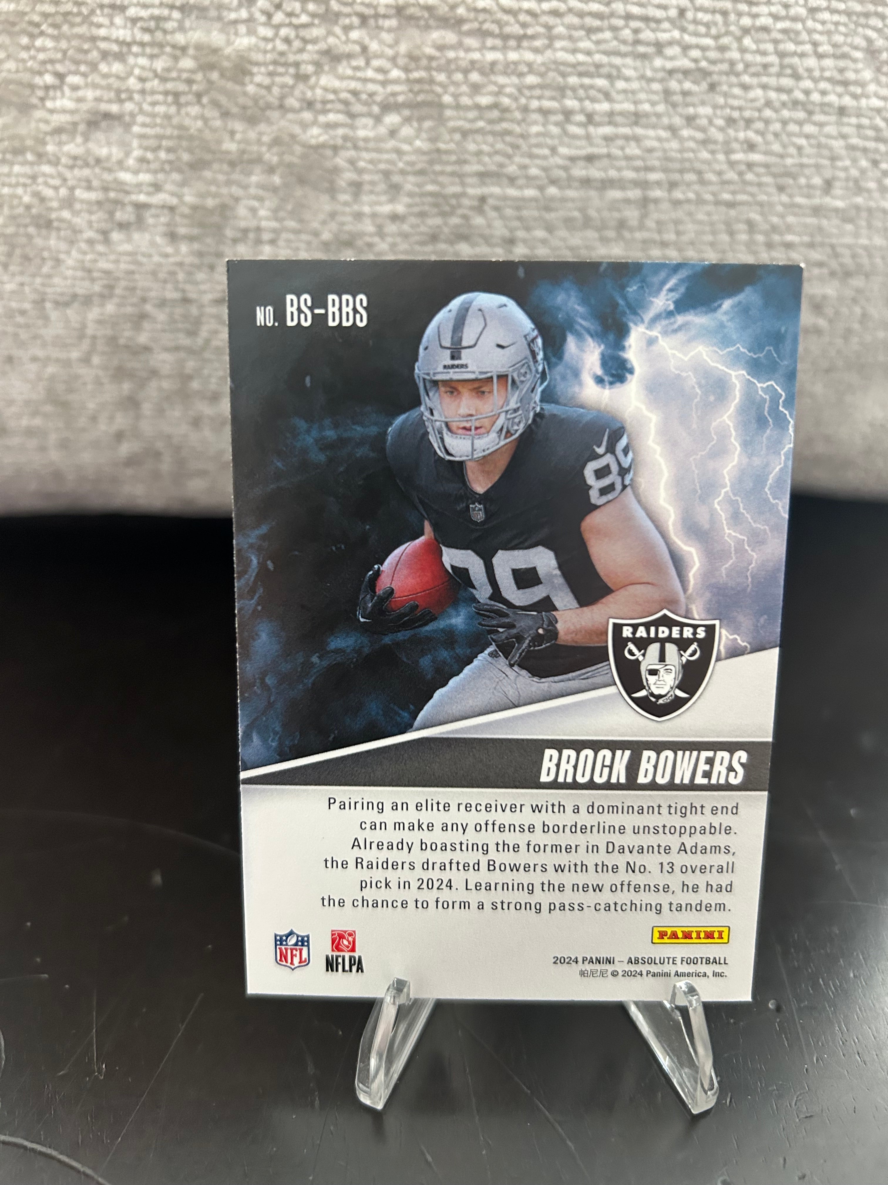 2024 Panini Absolute #BS-BBS Brock Bowers By Storm