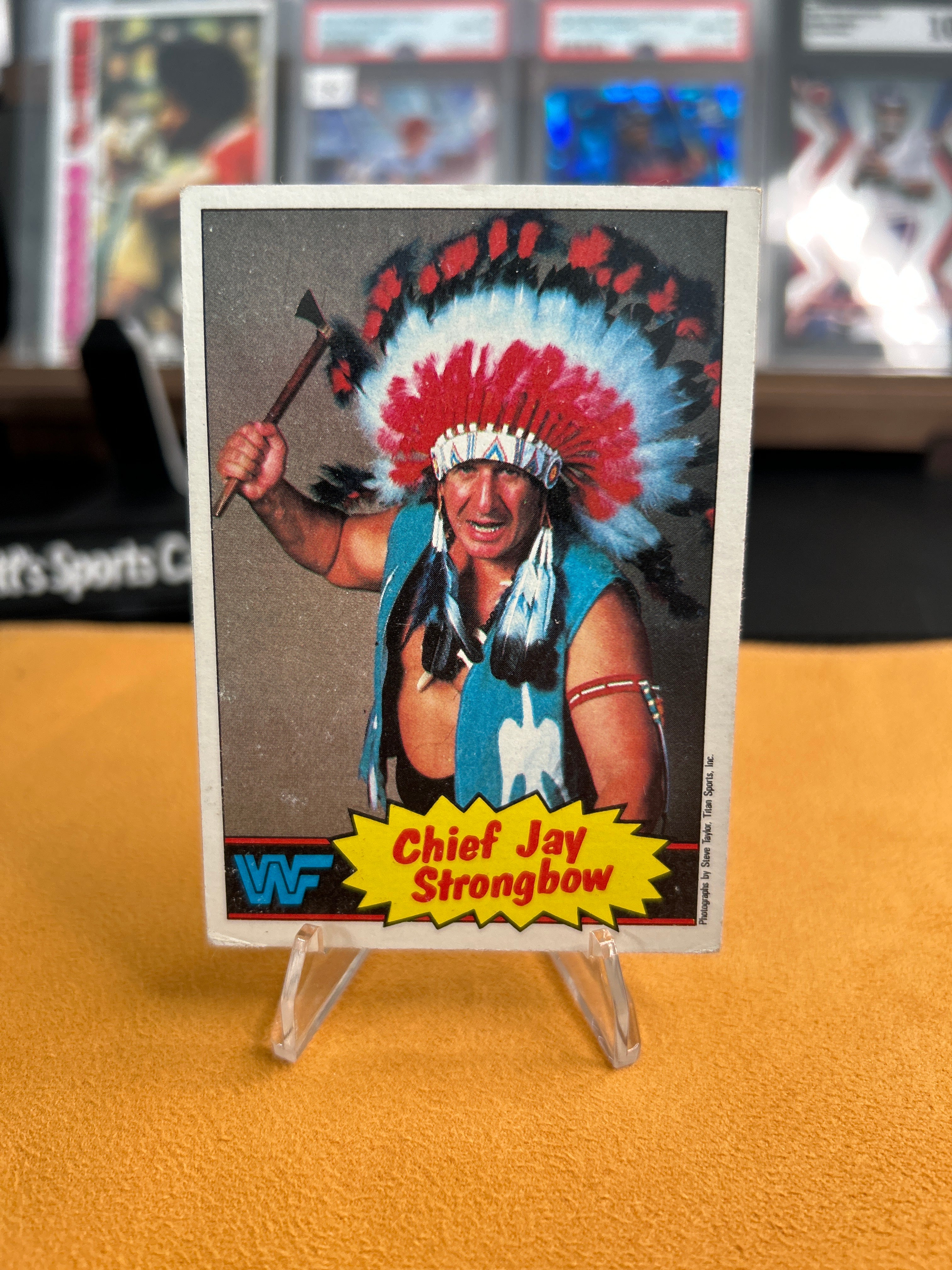 1985 Topps WWF Card #20 Chief Jay Strongbow
