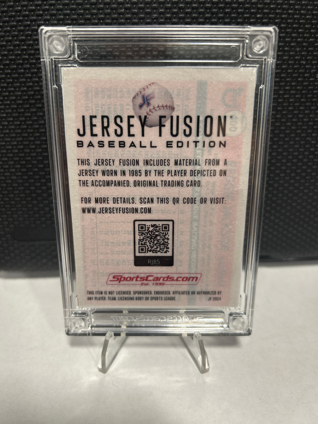 Reggie Jackson Jersey Fusion  1985 Game Used Patch