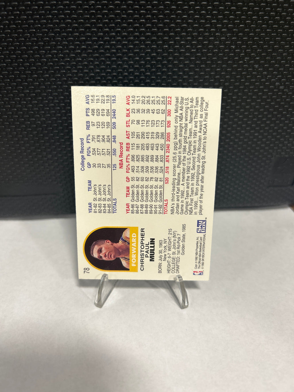 1992-93 NBA Hoops - Chris Mullin #78 Golden State Warriors NBA Basketball Card