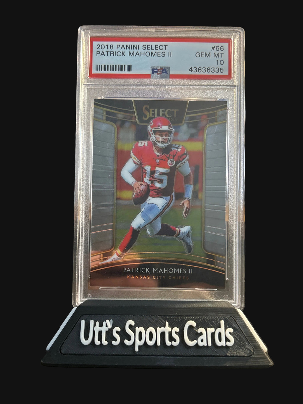2018 Panini Select #66 Patrick Mahomes II Chiefs PSA 10 GEM MINT 2nd Year!!