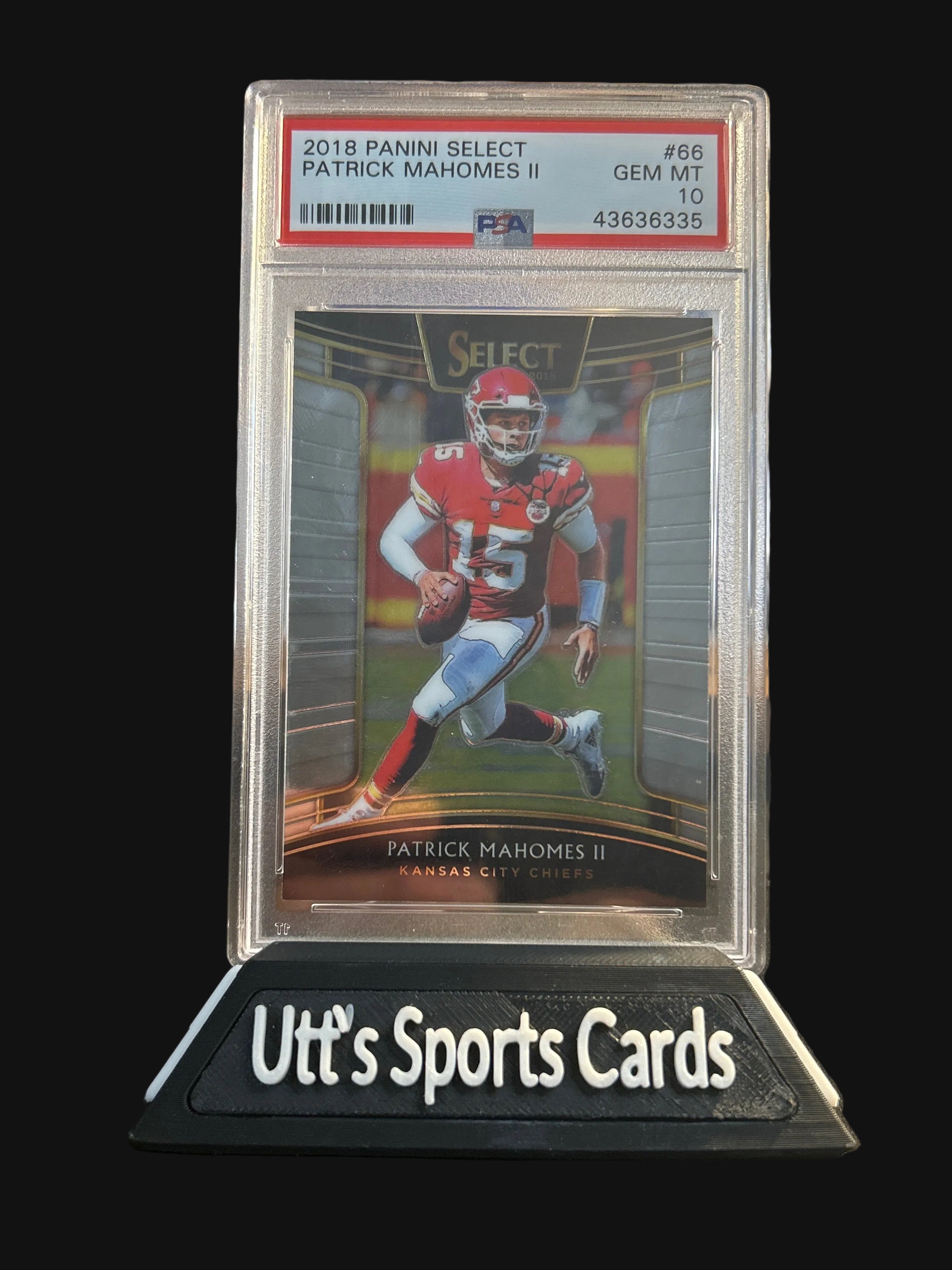 2018 Panini Select #66 Patrick Mahomes II Chiefs PSA 10 GEM MINT 2nd Year!!