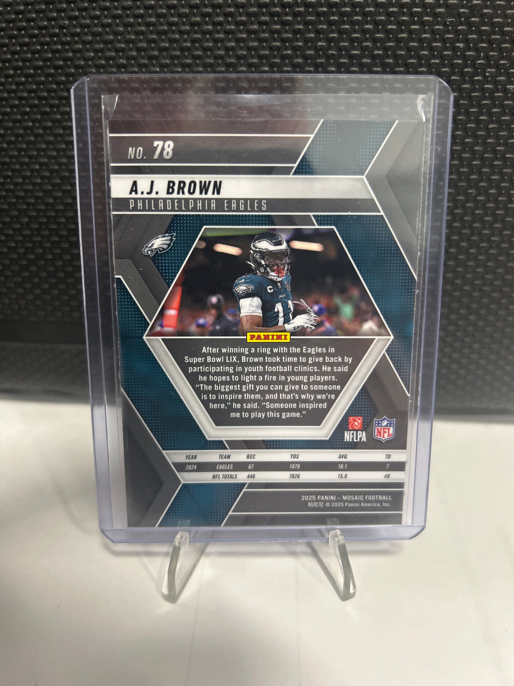 A.J.Brown #78 Panini 2025 Mosaic Philadelphia Eagles Football Card Base Set