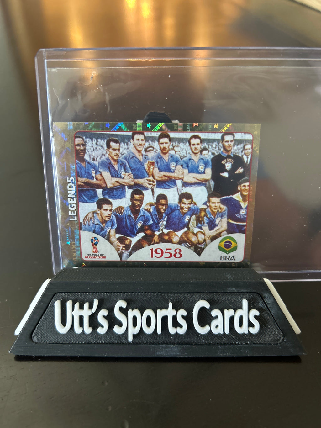 Brazil 1958 Legends Foil - 2018 Panini International Sticker - #660 - INV4