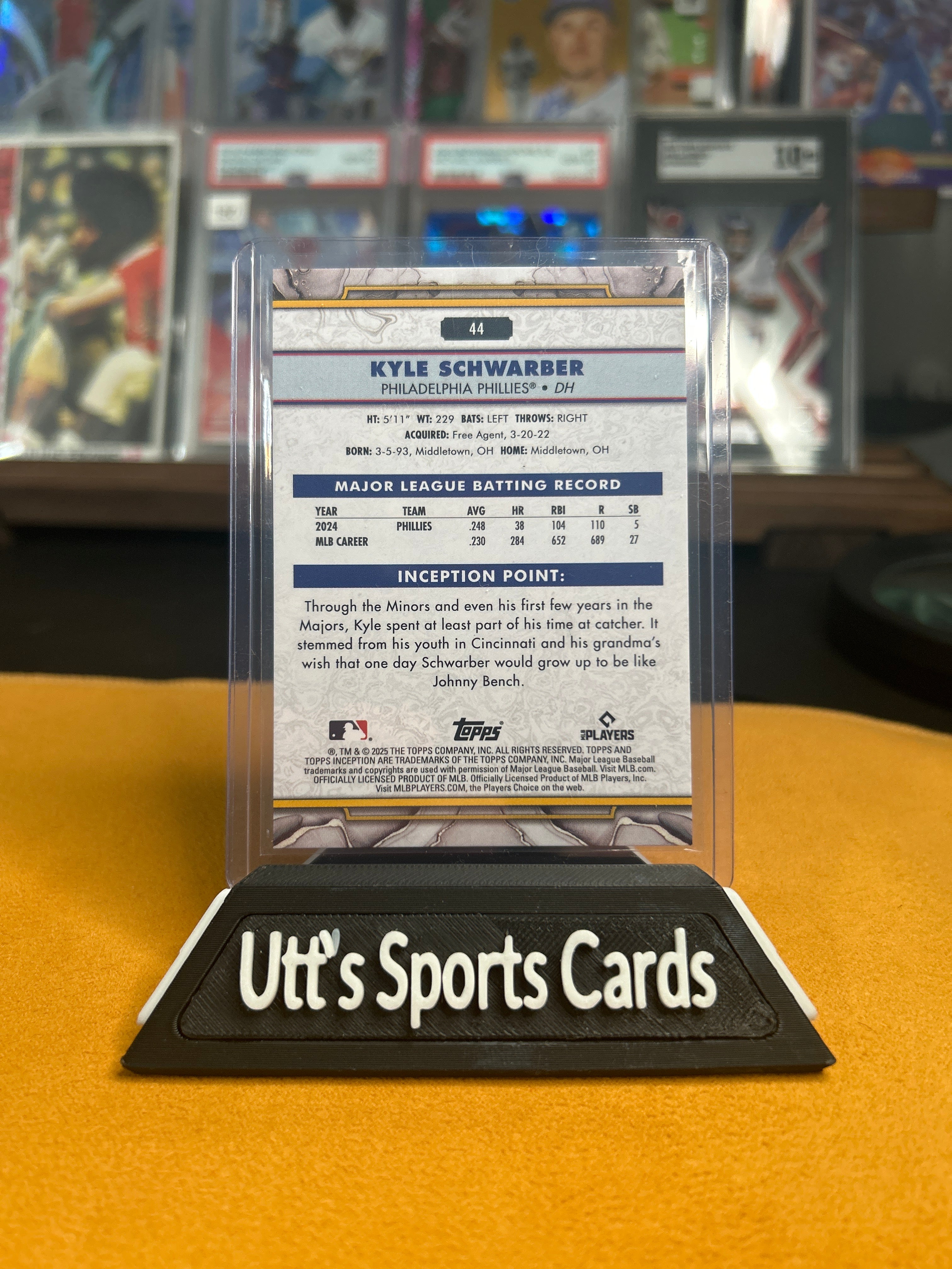 Kyle Schwarber 2025 Topps Inception Base #44 Phillies