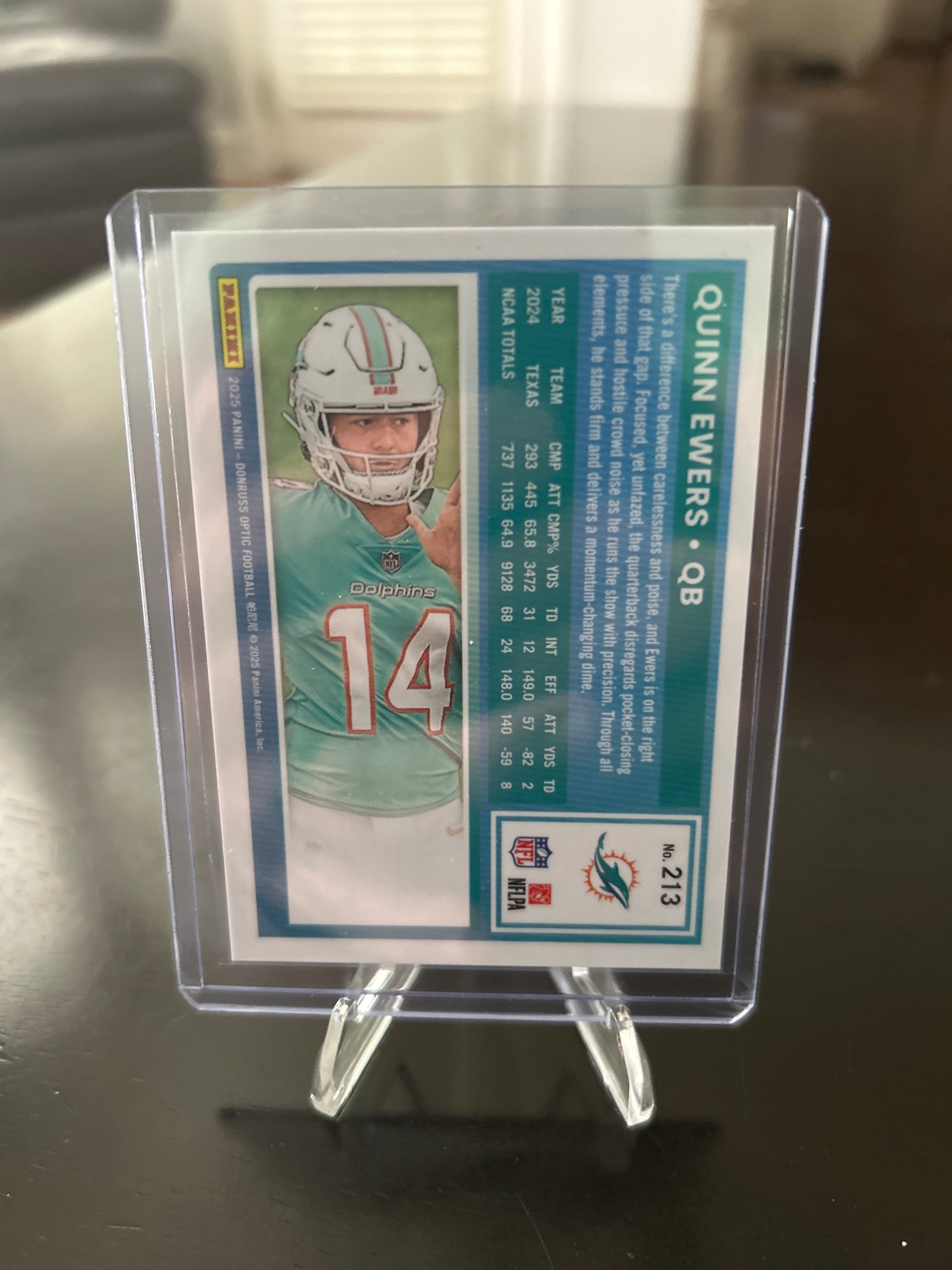 Quinn Ewers #213 2025 Panini Donruss Optic