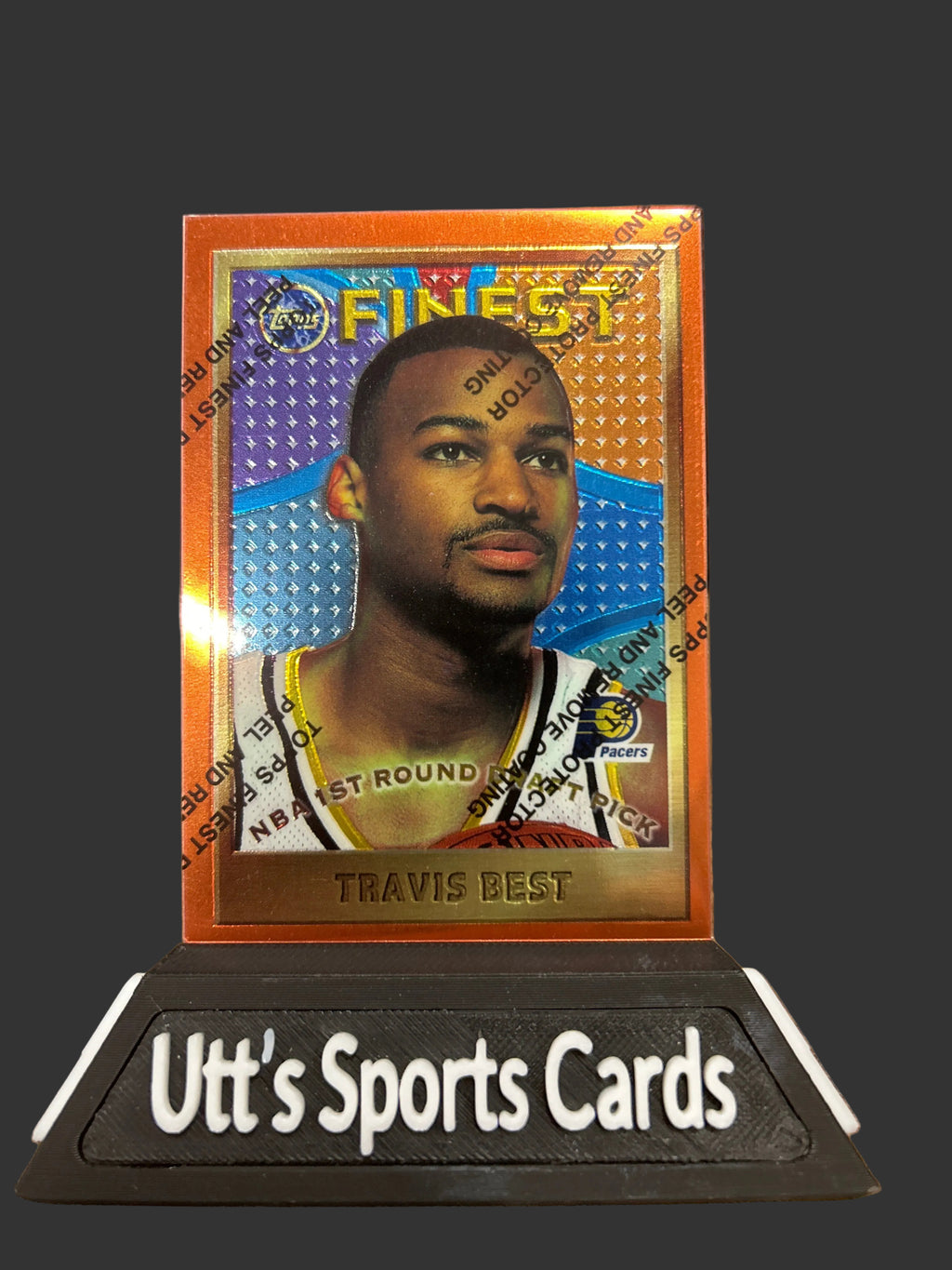 1995-96 Topps Finest Basketball Travis Best 1st Round Draft Pick #133 Rookie RC