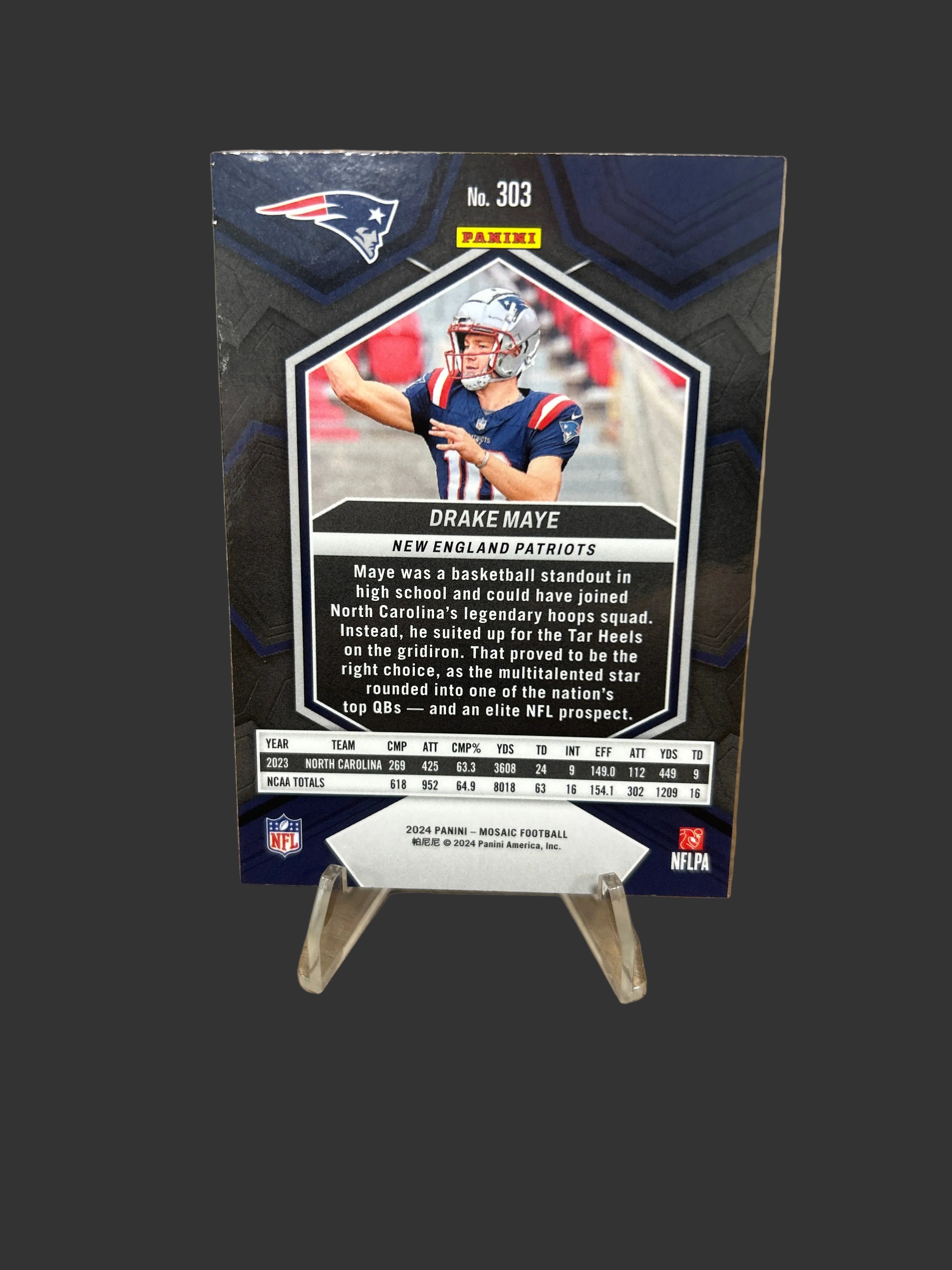 Drake Maye 2024 Panini Phoenix Base Rookie RC #179 New England Patriots