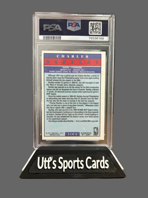 1991-92 Fleer Pro Vision Charles Barkley #3 HOF (PSA 9)