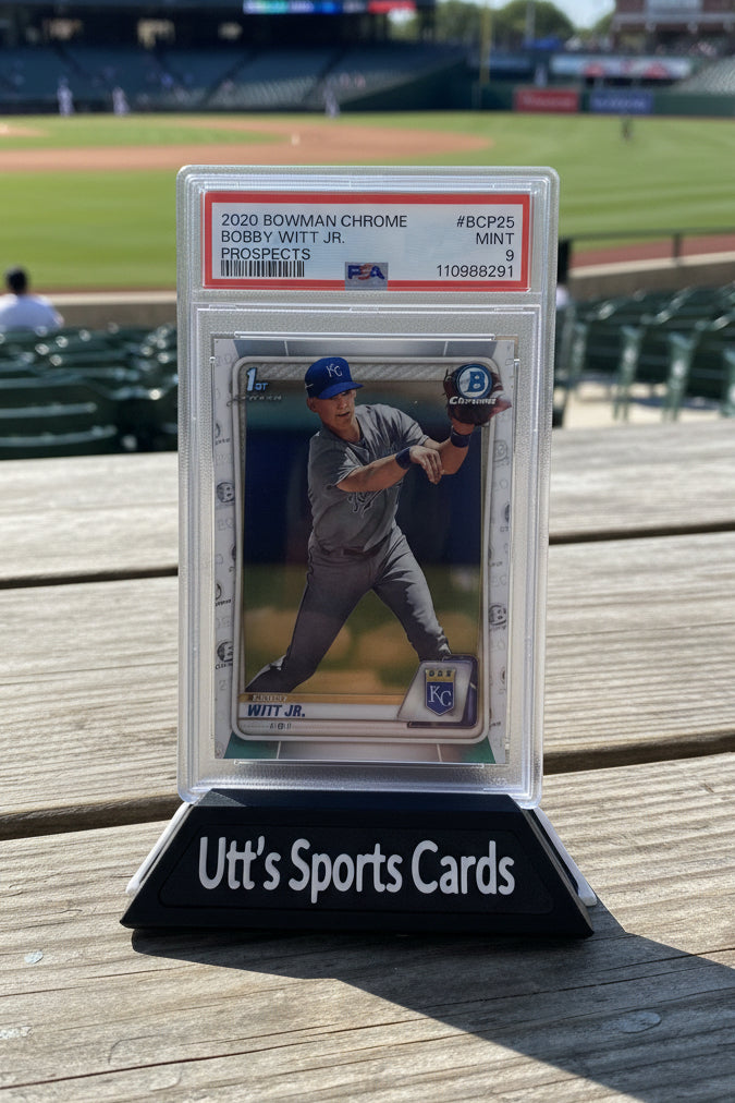 BOBBY WITT JR. PSA 9 2020 BOWMAN CHROME #BCP-25 PROSPECT ROYALS