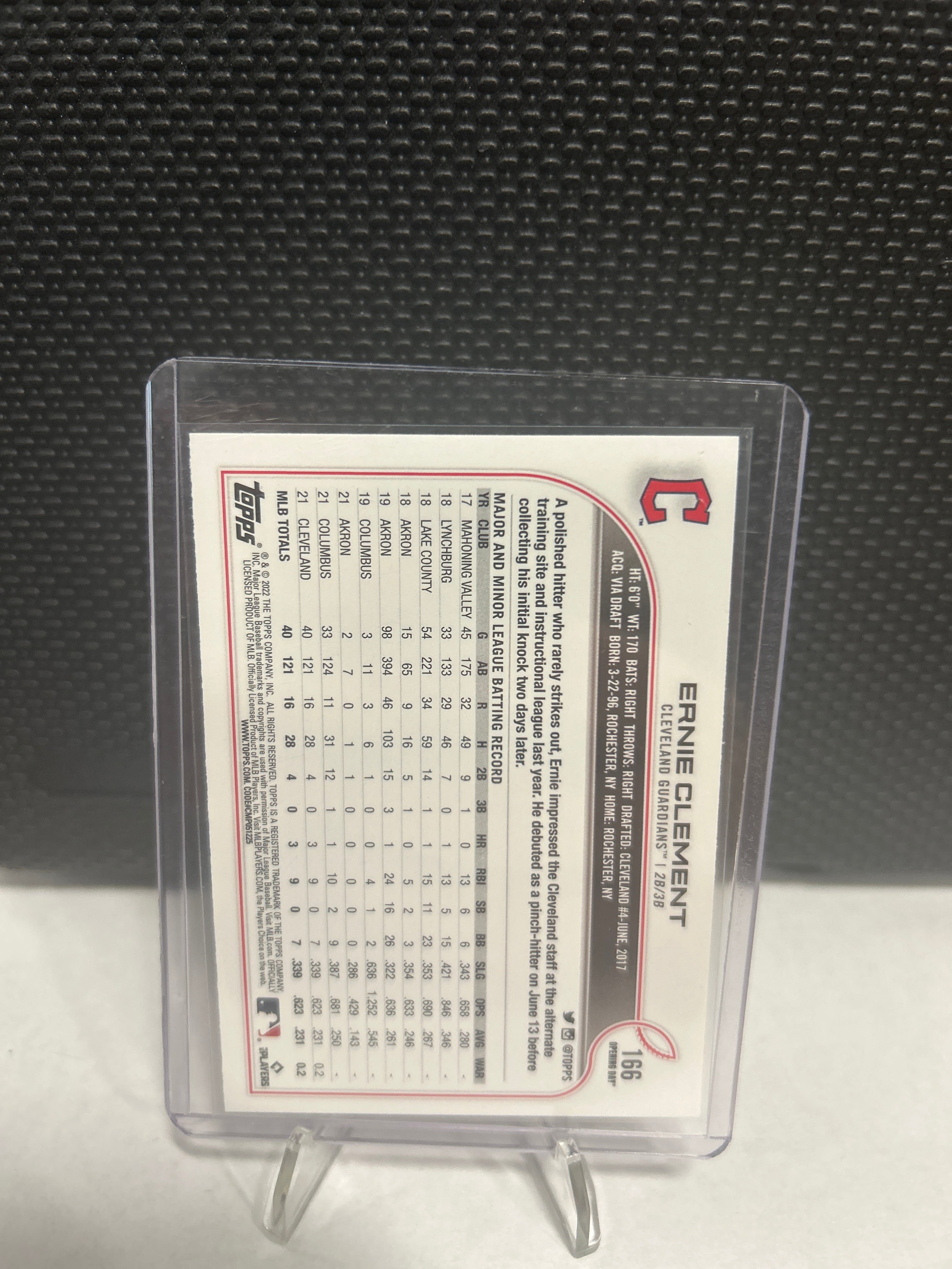 2022 Topps Opening Day Ernie Clement Rookie