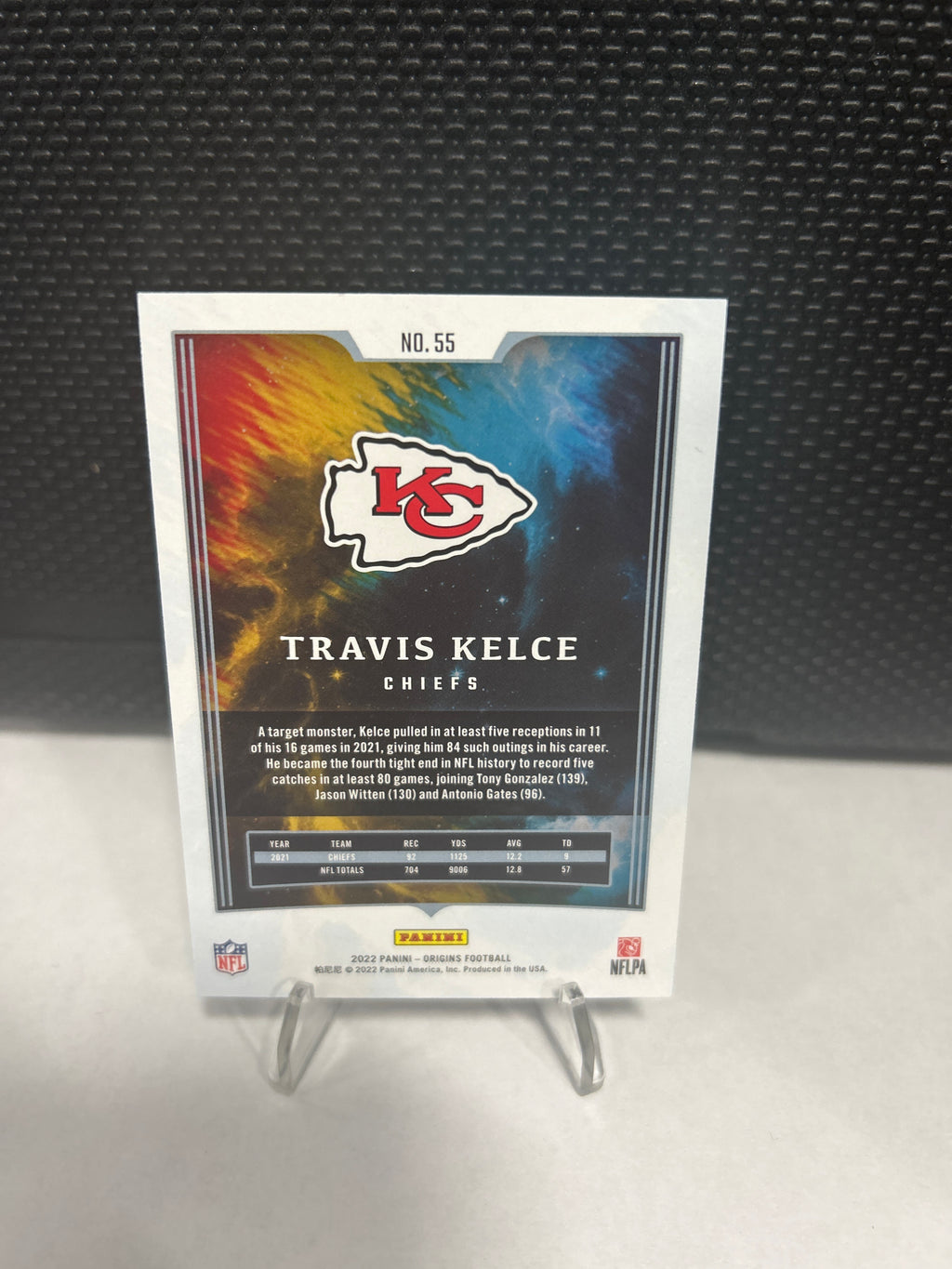 2022 Panini Origins Travis Kelce Base Card