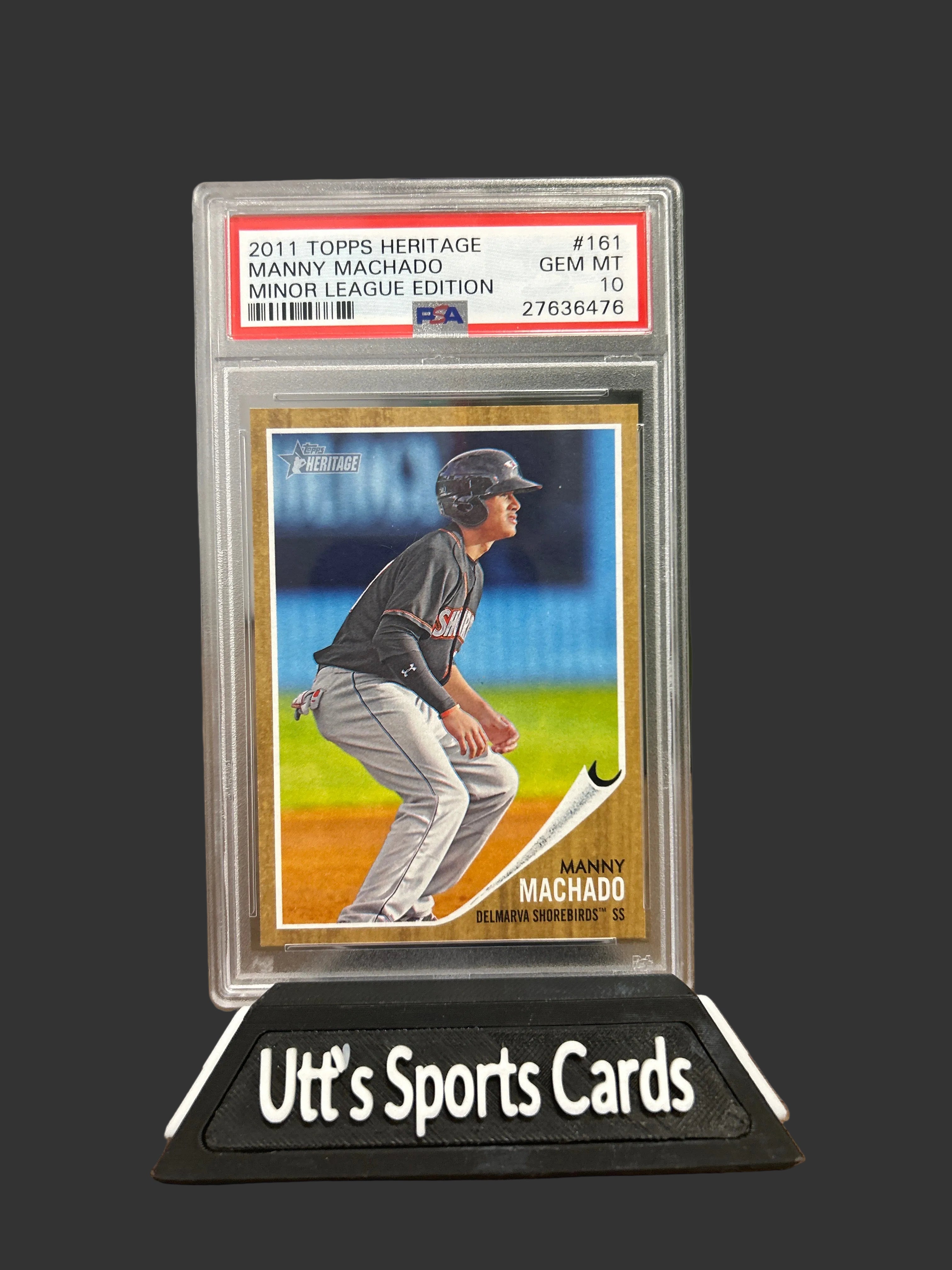 MANNY MACHADO ROOKIE 2011 TOPPS HERITAGE MINOR LEAGUE EDITION PSA 10 🔥 GEM MT