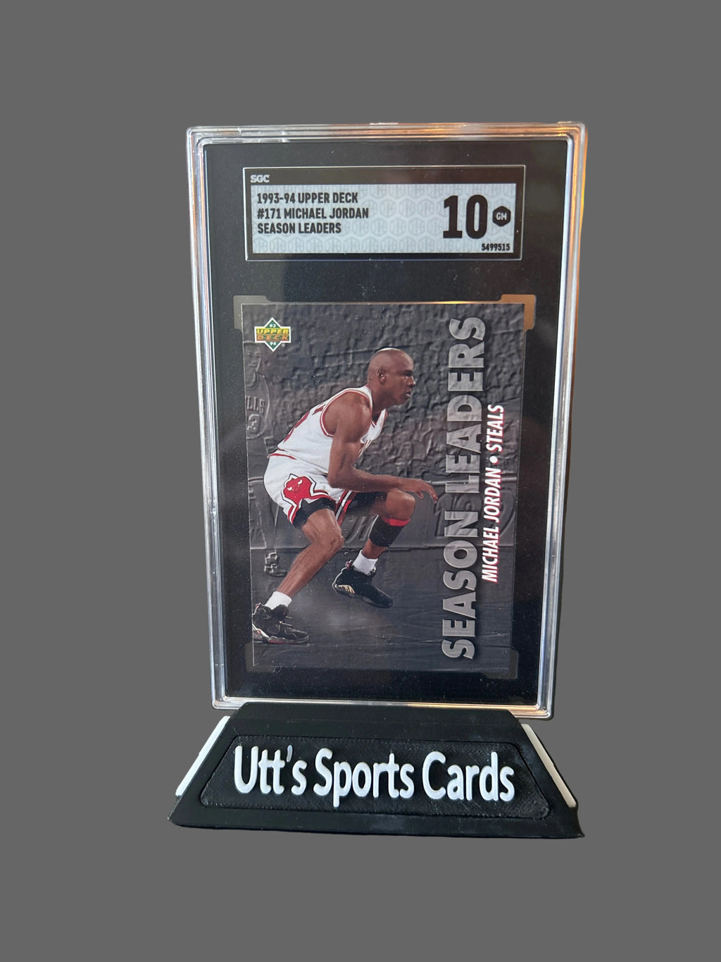 1993-94 Upper Deck - Season Leaders Michael Jordan #171 Bulls Steals Graded GM