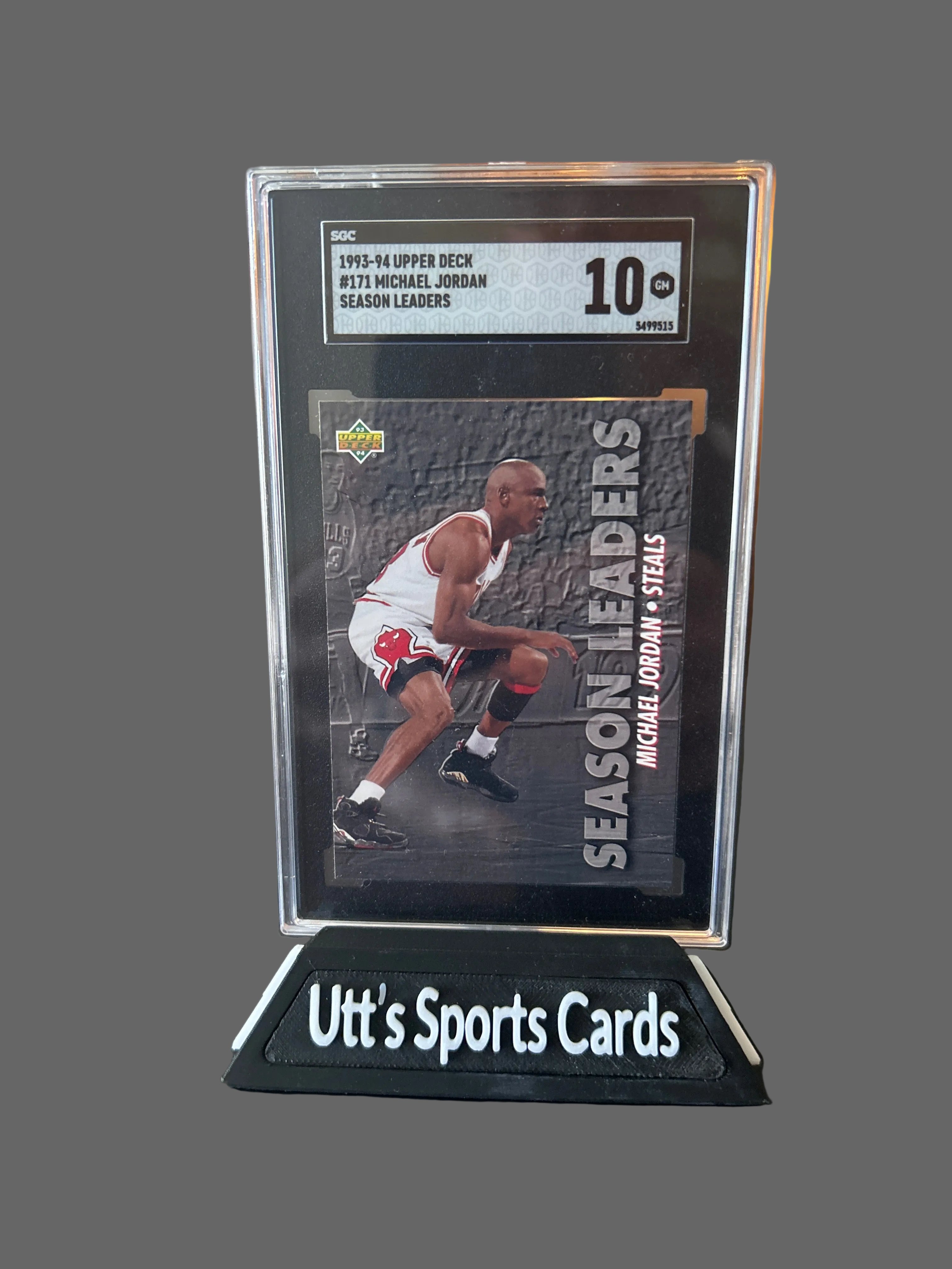 1993-94 Upper Deck - Season Leaders Michael Jordan #171 Bulls Steals Graded GM