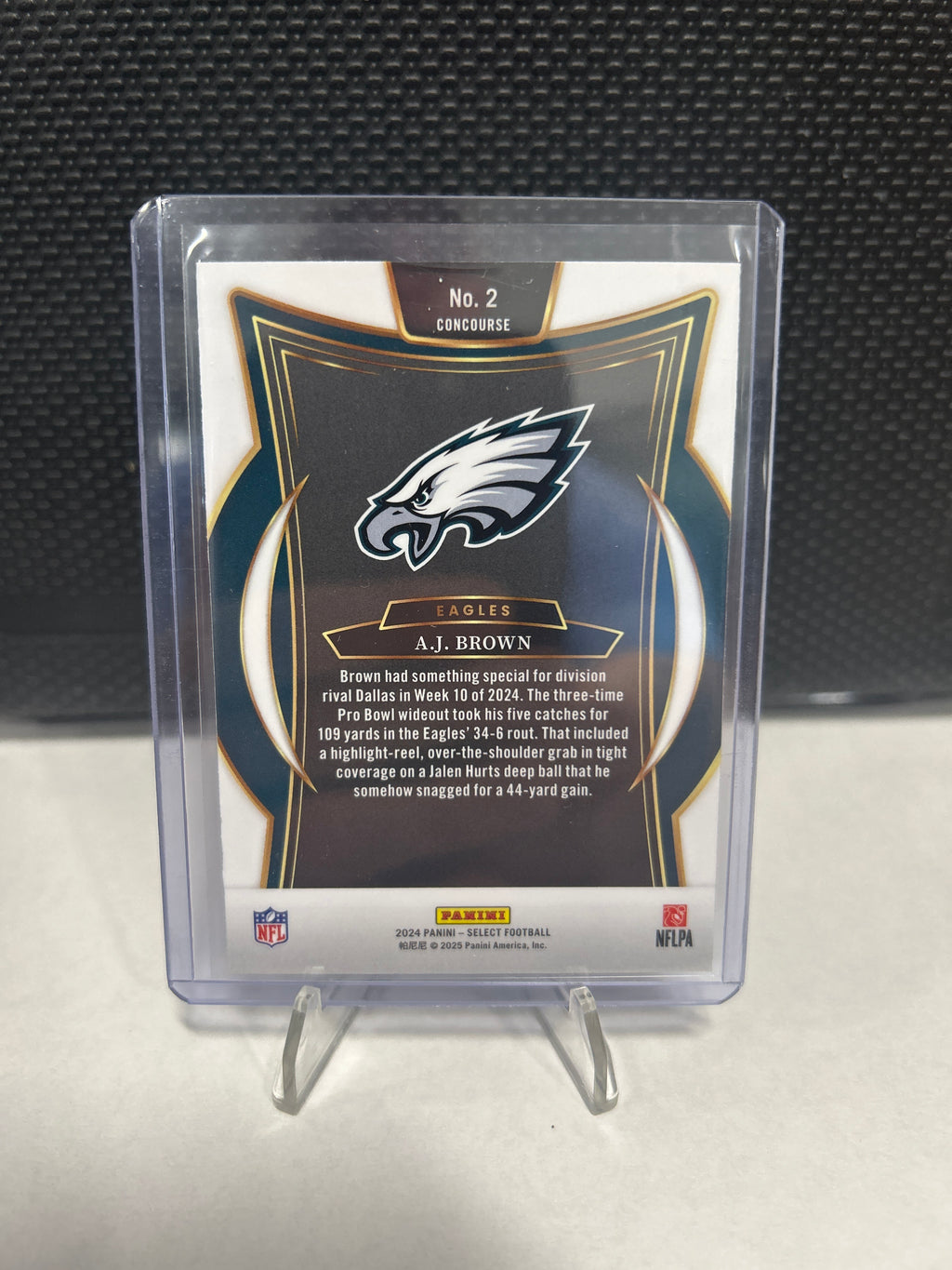#2024 Panini Select AJ. Brown #2 Philadelphia Eagles