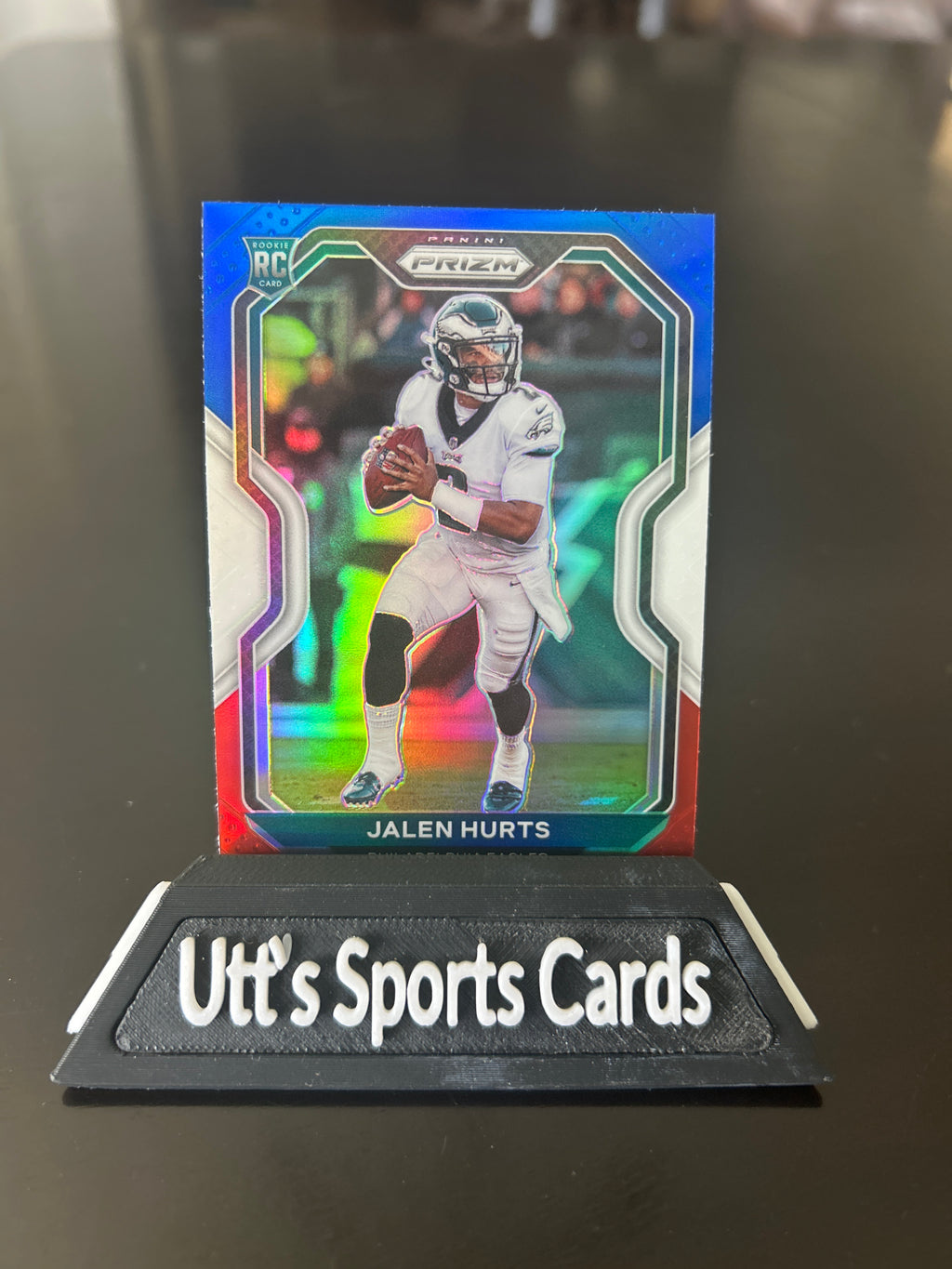 Jalen Hurts Rookie Red White & Blue Prizm 2020 Panini Prizm #343 Eagles