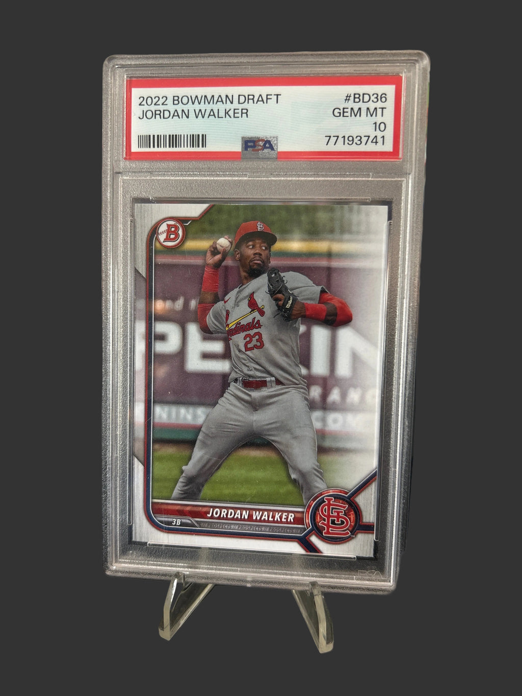 2022 Bowman Draft Jordan Walker #BD36 PSA Graded 10 Gem Mint 💎 Rookie RC