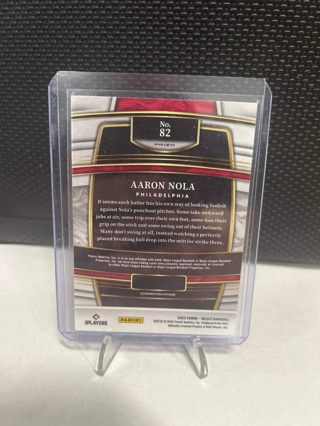 Aaron Nola 2022 Panini Select Concourse Scope No.82 Philadelphia Phillies