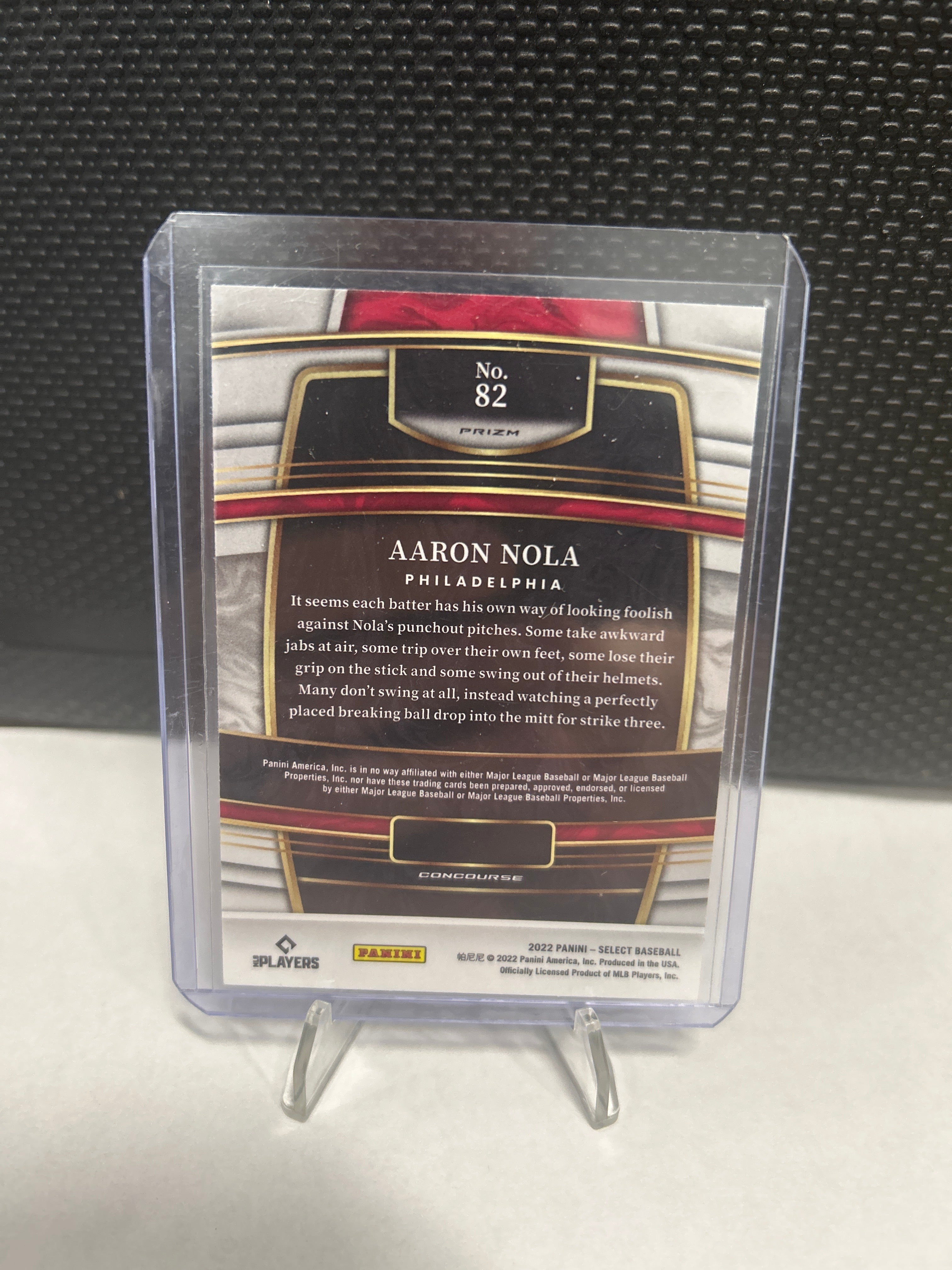 Aaron Nola 2022 Panini Select Concourse Scope No.82 Philadelphia Phillies