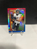 2025 Topps Chrome Football Cole Kmet #51 Red, White and Blue Refractor Bears