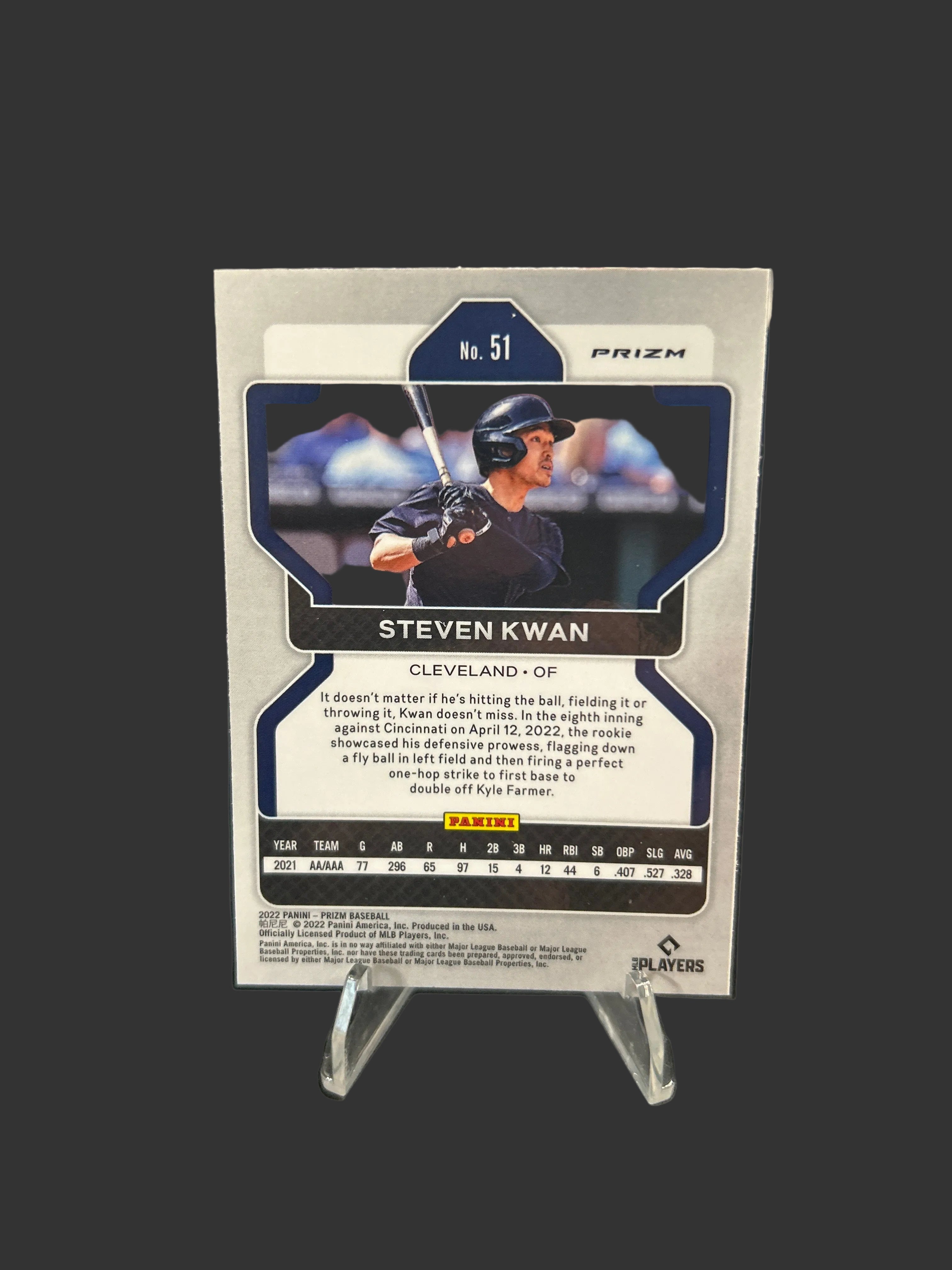 2022 Panini Prizm - Tier II STEVEN KWAN Red White & Blue Prizm (RC)