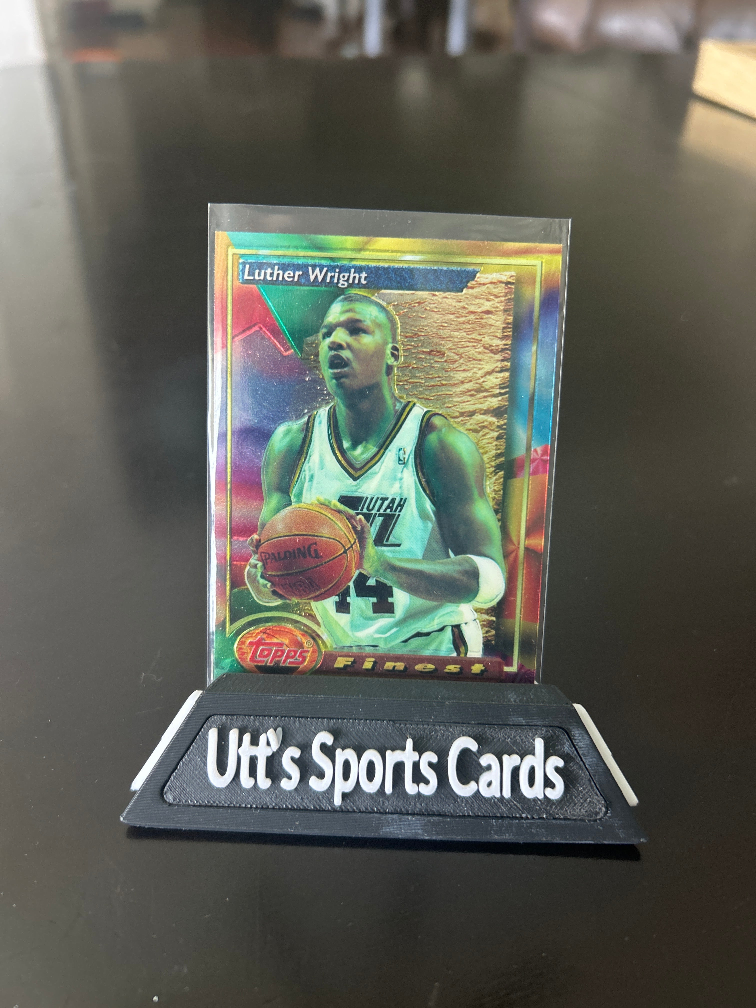 Luther Wright Jazz 1993-94 Topps Finest #196
