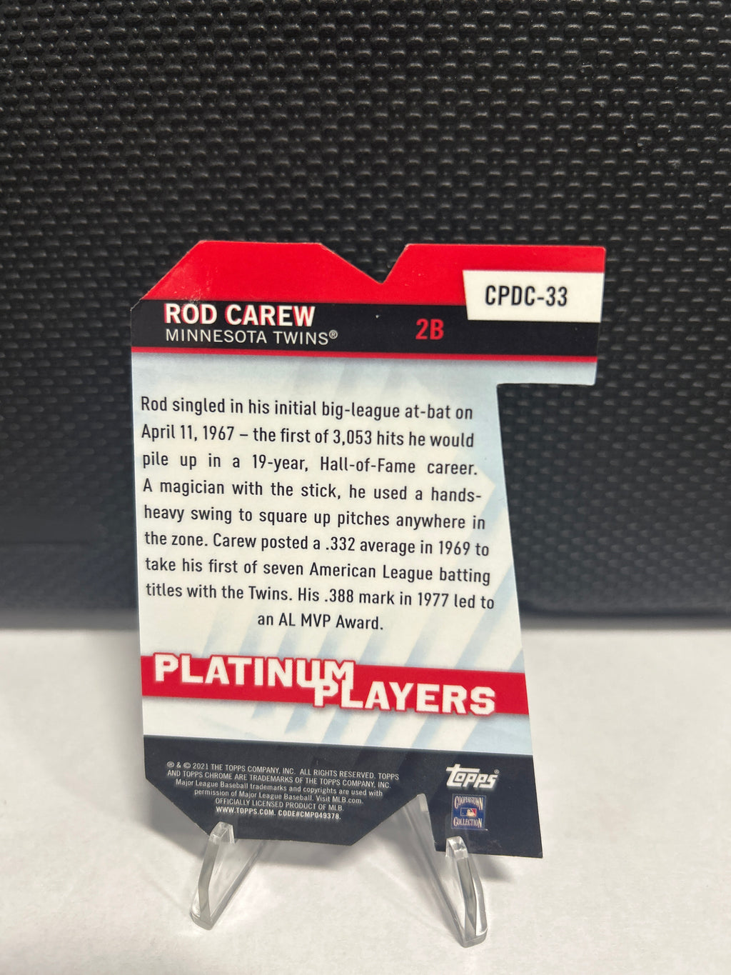2021 Topps Chrome Update Series - Target Platinum Player Die-Cuts Rod Carew...