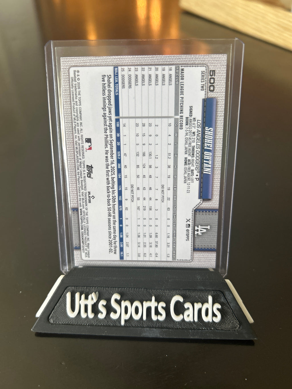 Topps 2024 Series 2 Shohei Ohtani #500 Los Angeles Dodgers Base Set