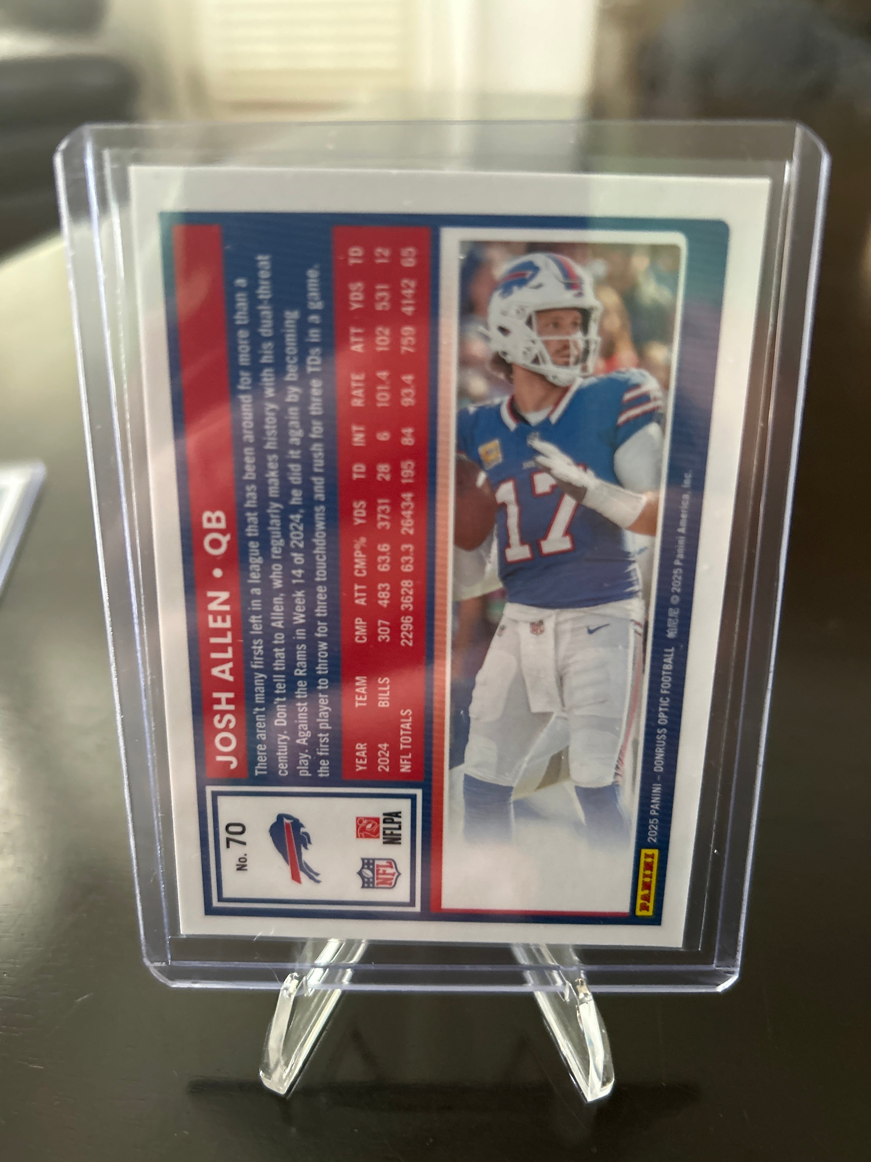 2025 Panini Donruss Football Josh Allen Bills #91