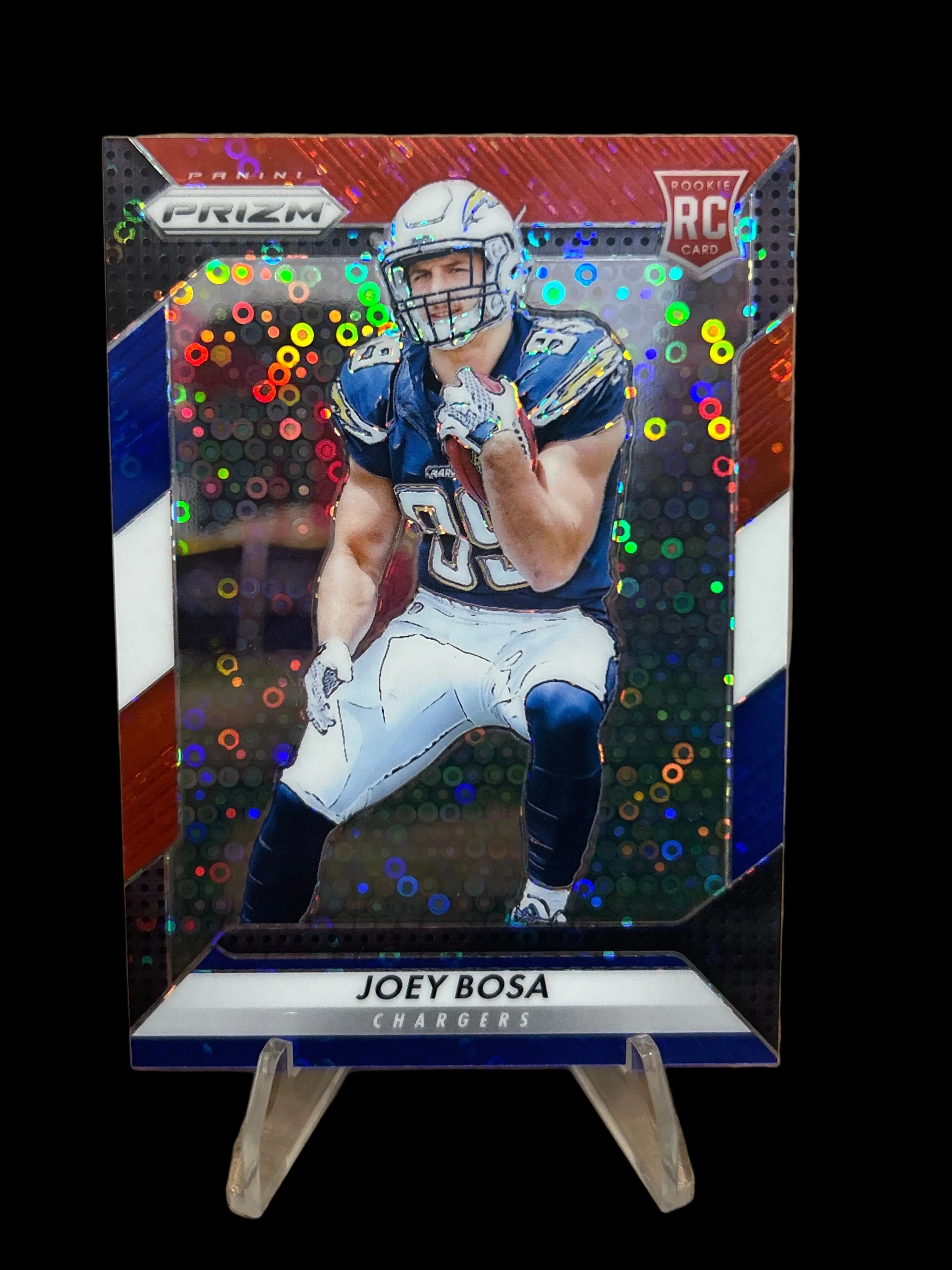 2016 Panini Prizm Red White & Blue Disco Prizm #228 Joey Bosa Chargers RC Rookie