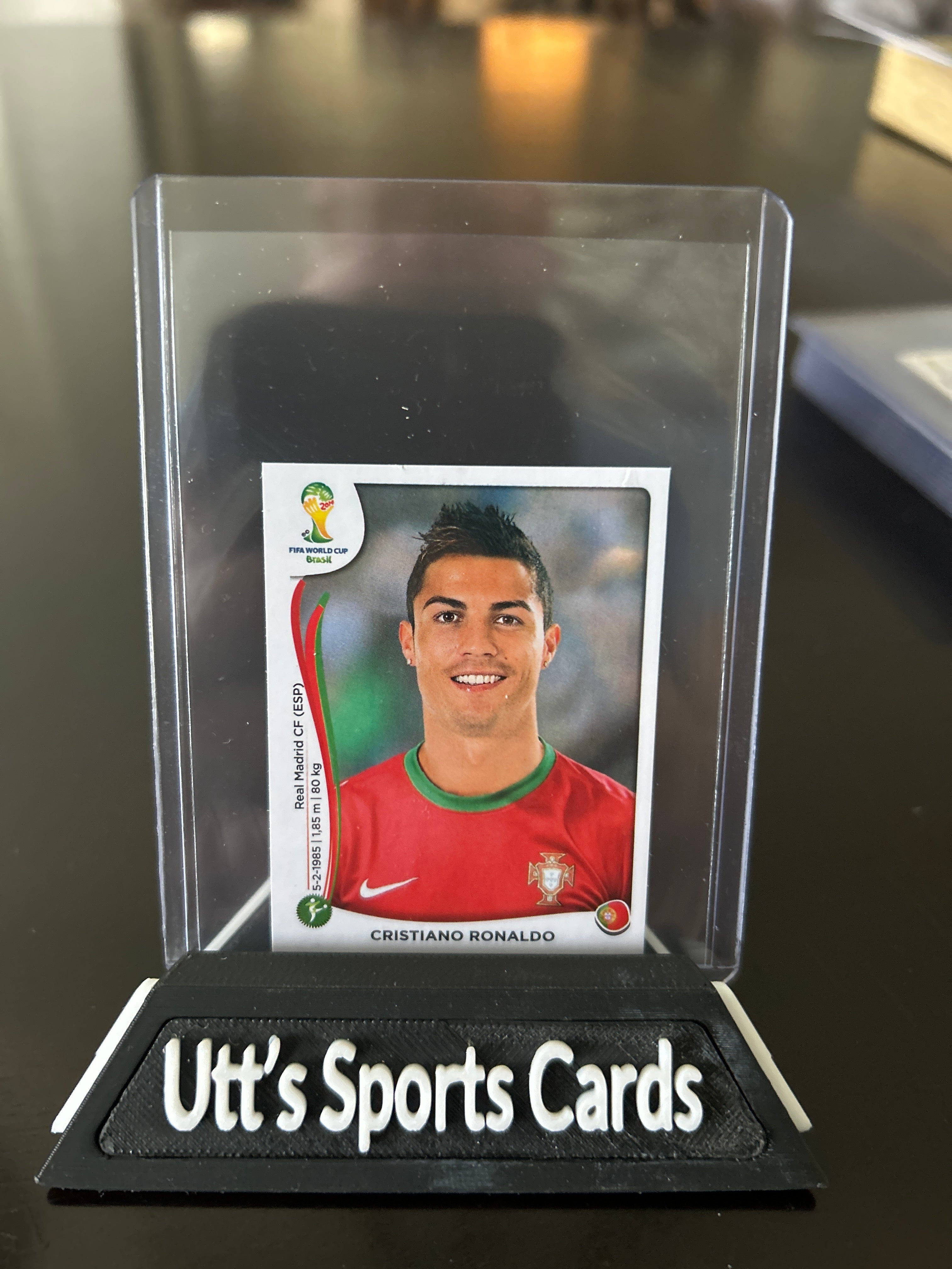 2014 Fifa World Cup Brasil CRISTIANO RONALDO Portugal Sticker # 523