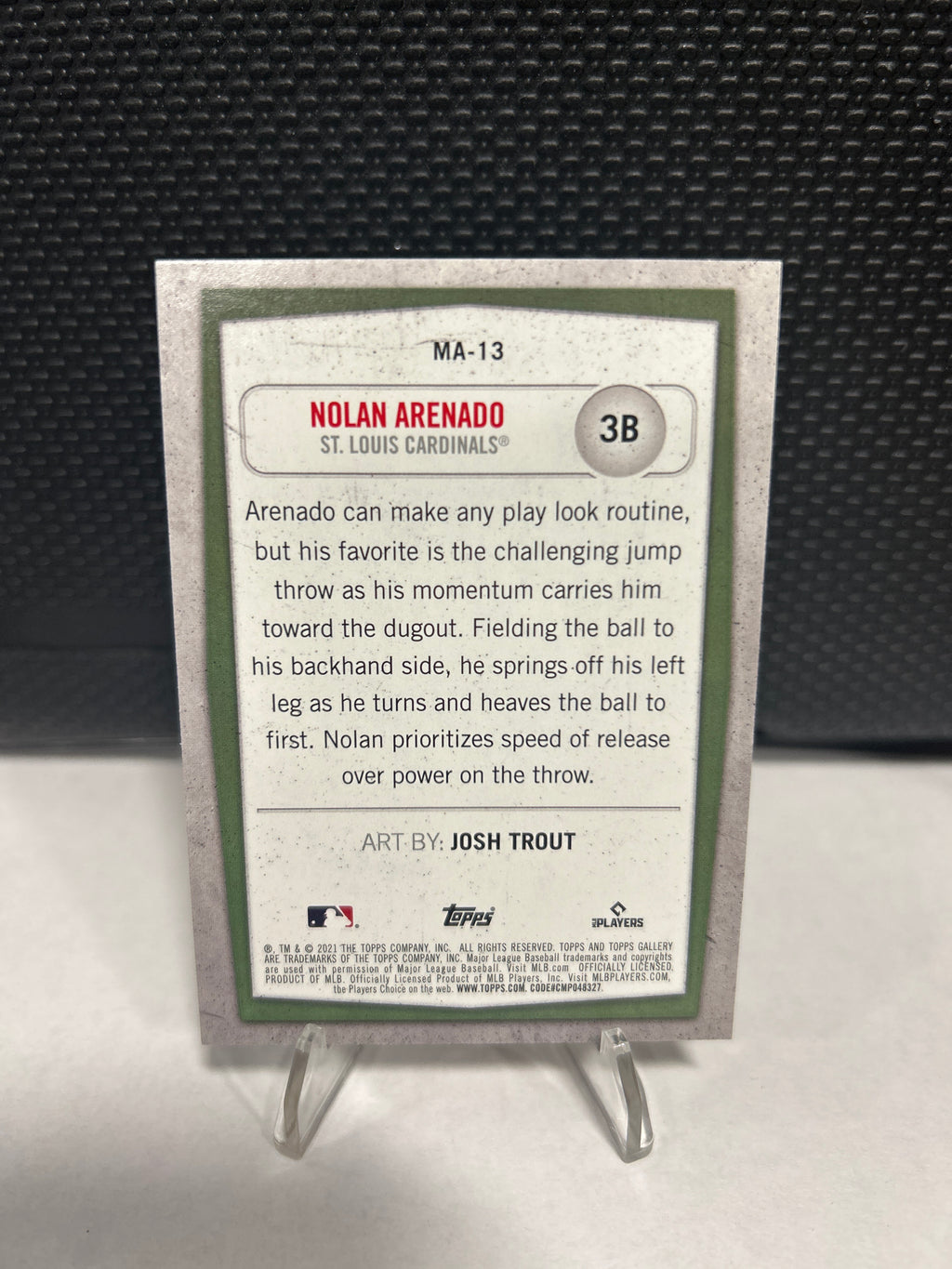 Nolan Arenado (Cardinals) - 2021 Topps Gallery Modern Artists #MA-13