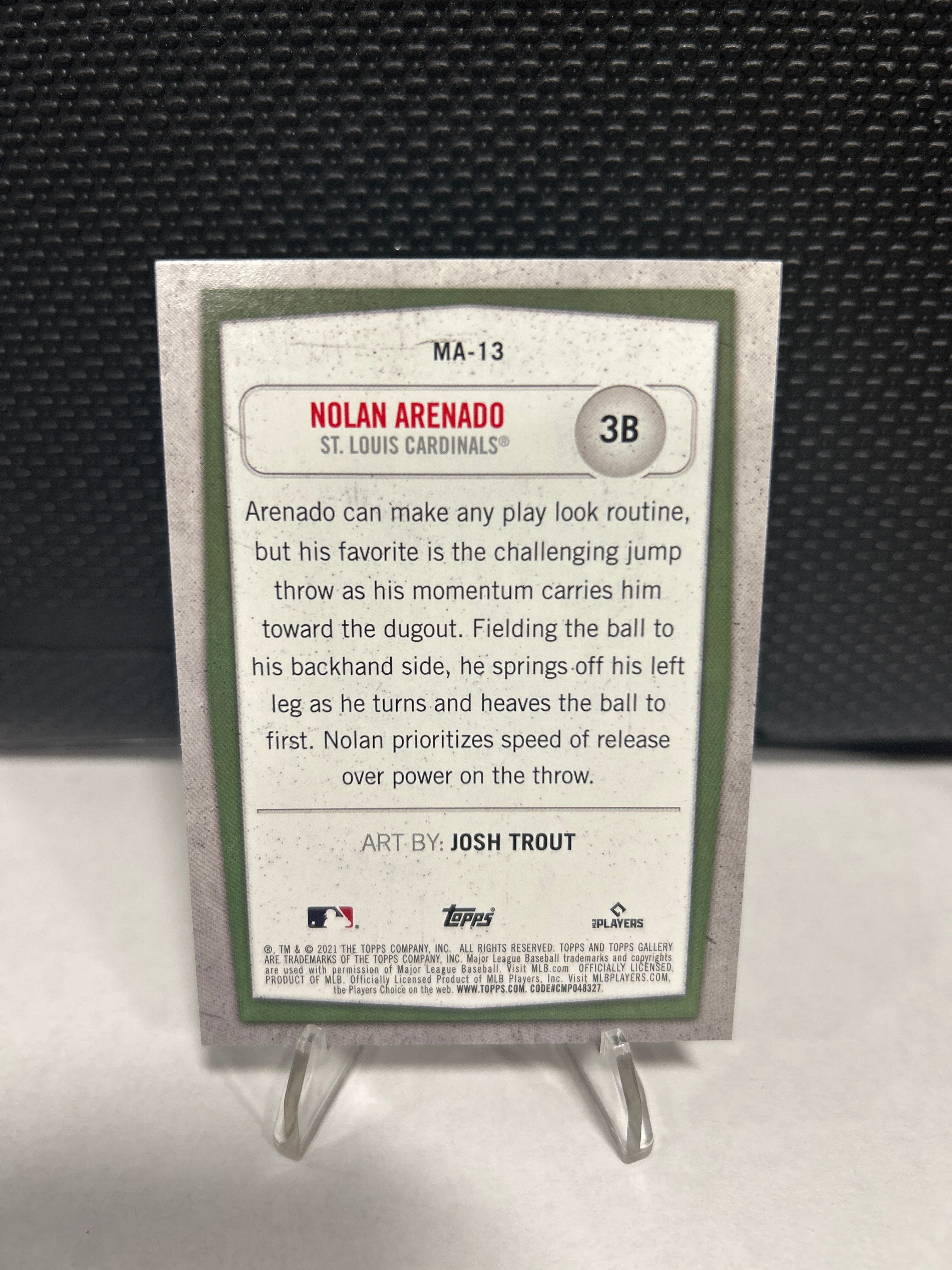 Nolan Arenado (Cardinals) - 2021 Topps Gallery Modern Artists #MA-13