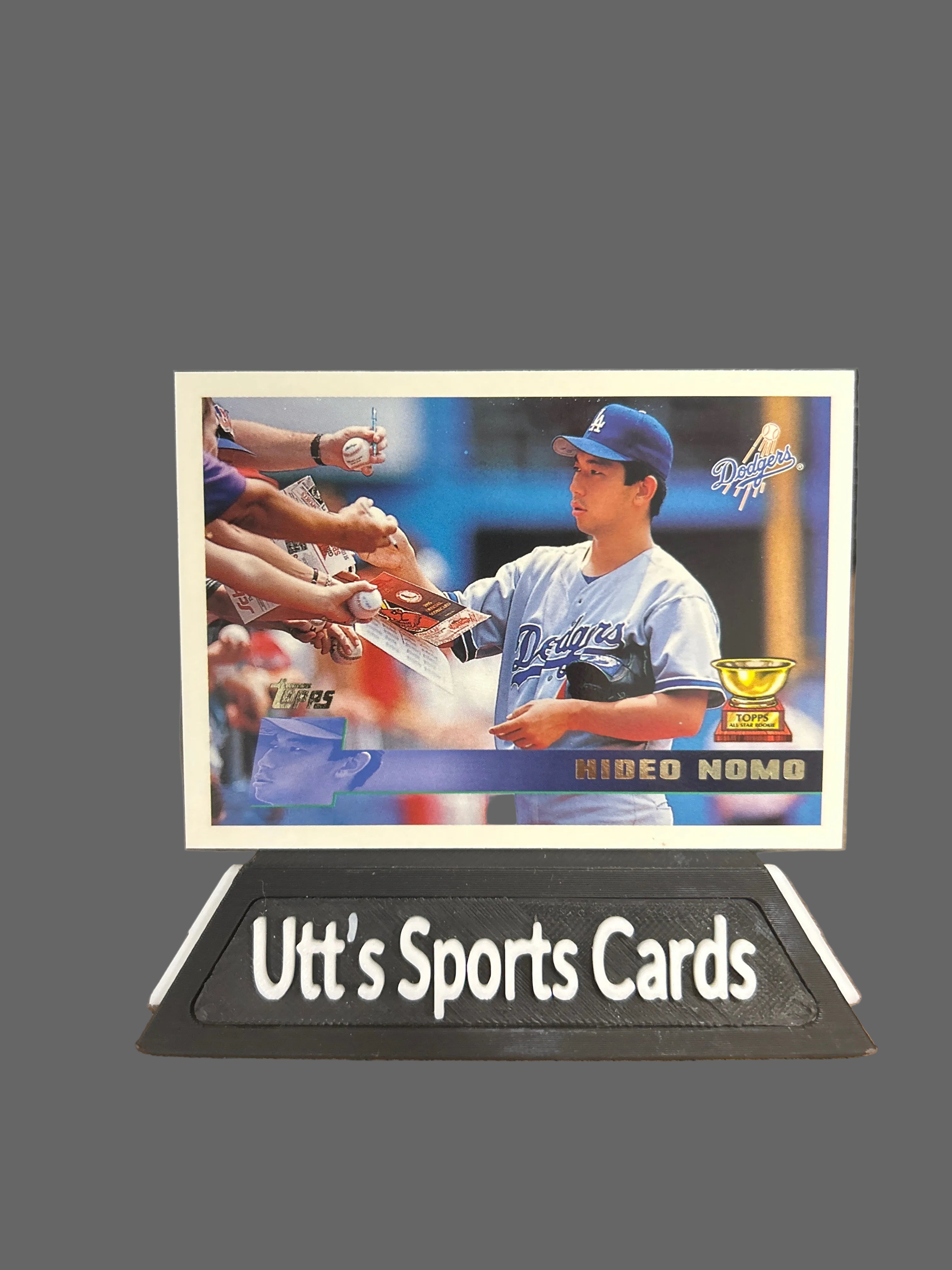1996 Topps #136 Hideo Nomo All-Star Rookie Cup Los Angeles Dodgers Card