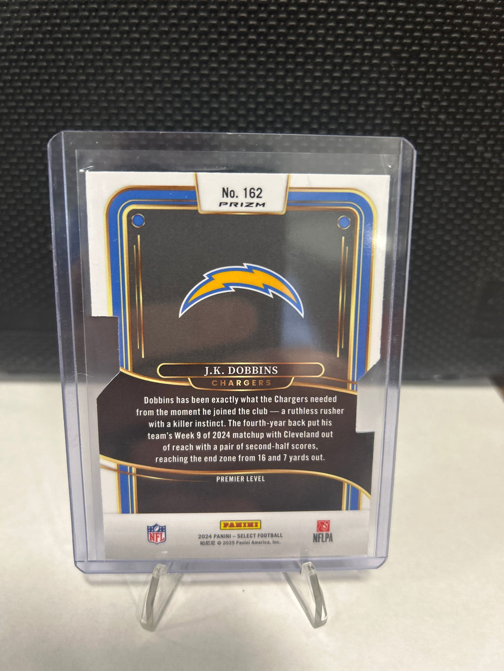 2024 Panini Select JK DOBBINS Premier Level Silver #162 Chargers