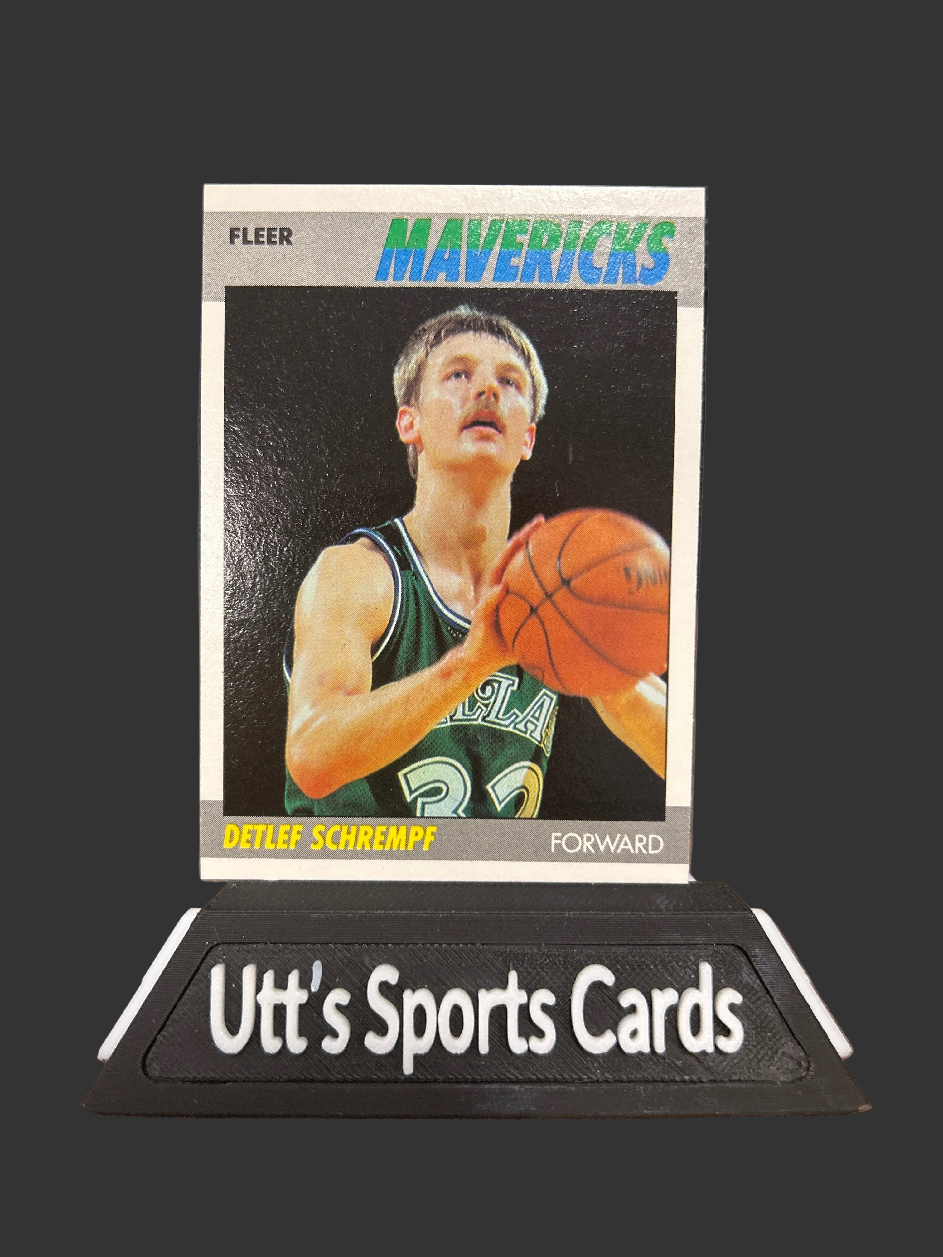 1987 Fleer detlef schrempf rookie basketball card #97 Dallas Mavericks nm/mint